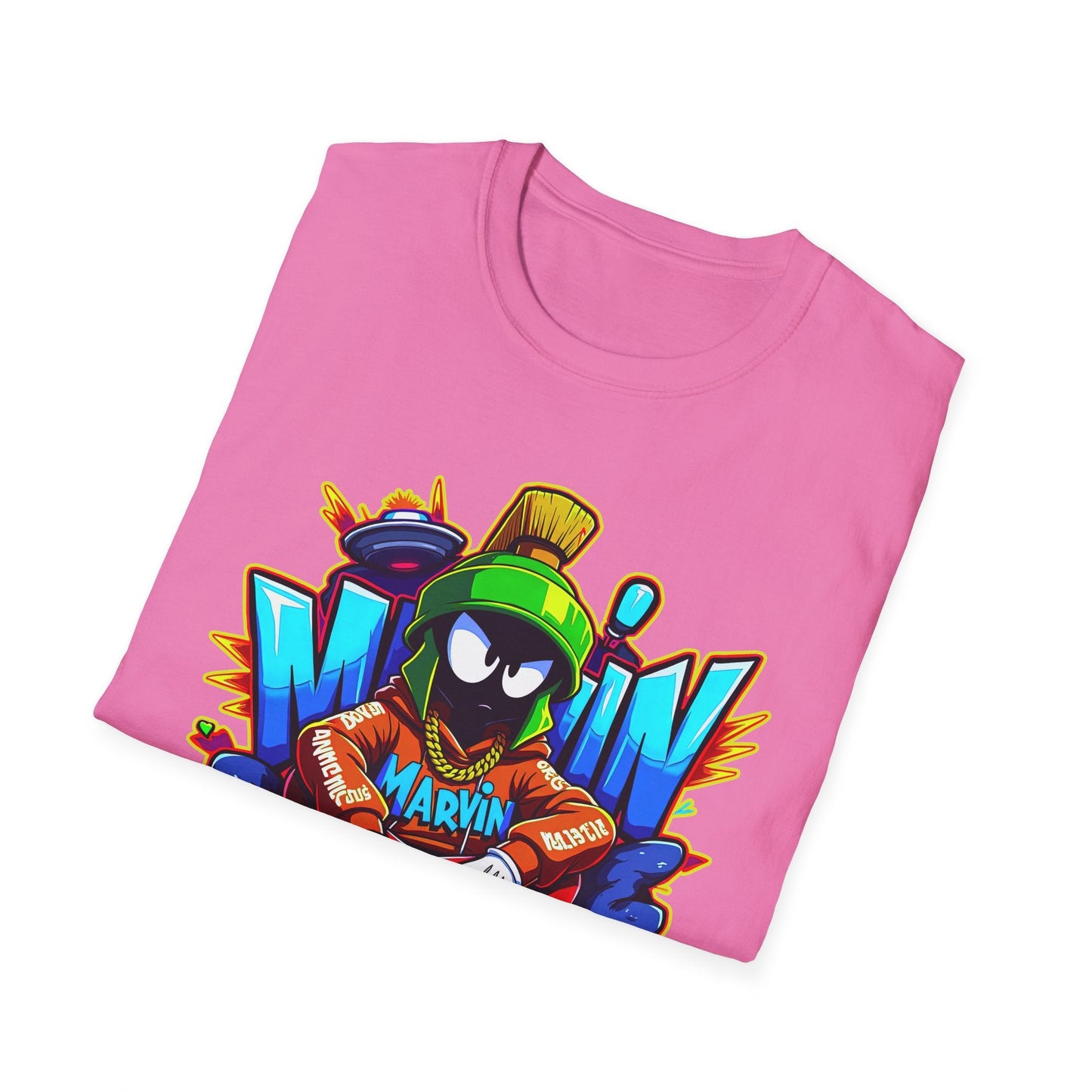 Unisex Cartoon T Shirt With Funny Animals Animation Graphic Gildan Softstyle 64000