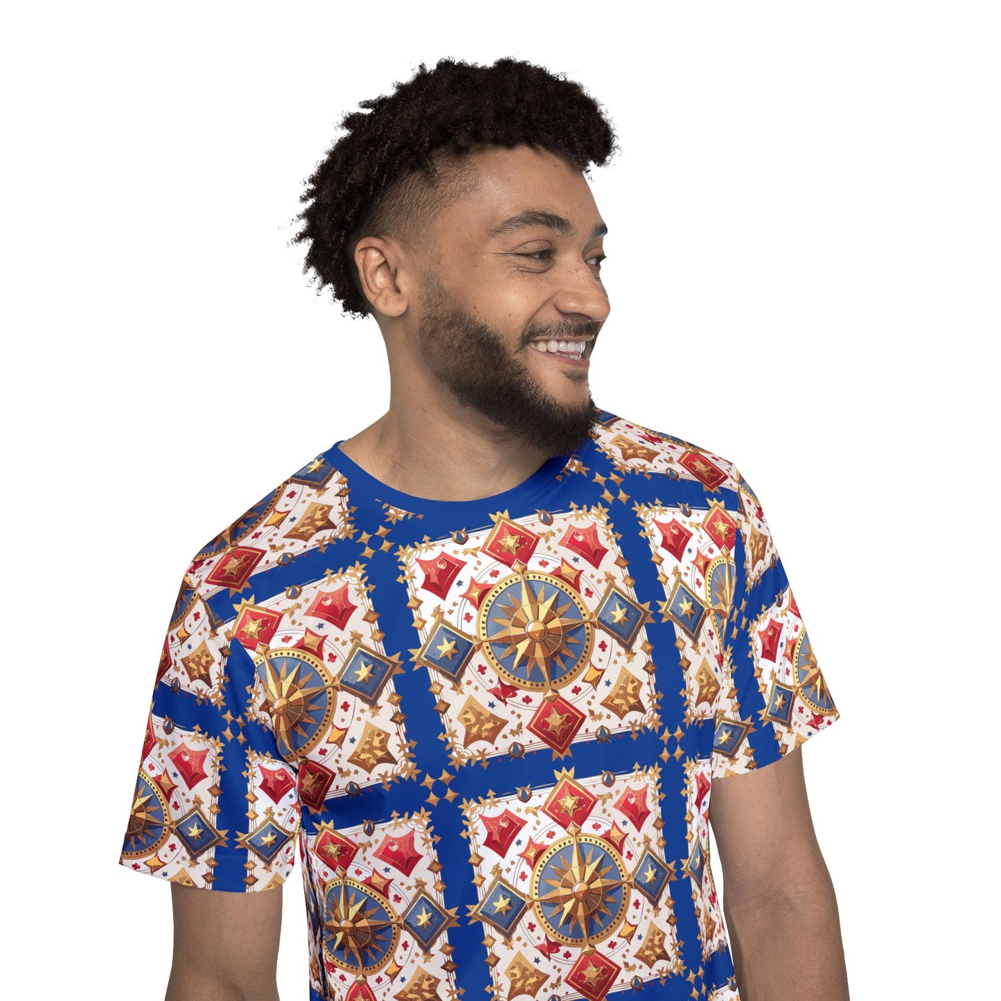 2-Card Deck Graphic T-Shirt, Art Design Poly Shirt, All Over Print Graphic Tee, Playing Cards T-Shirt, Playing Cards Tees