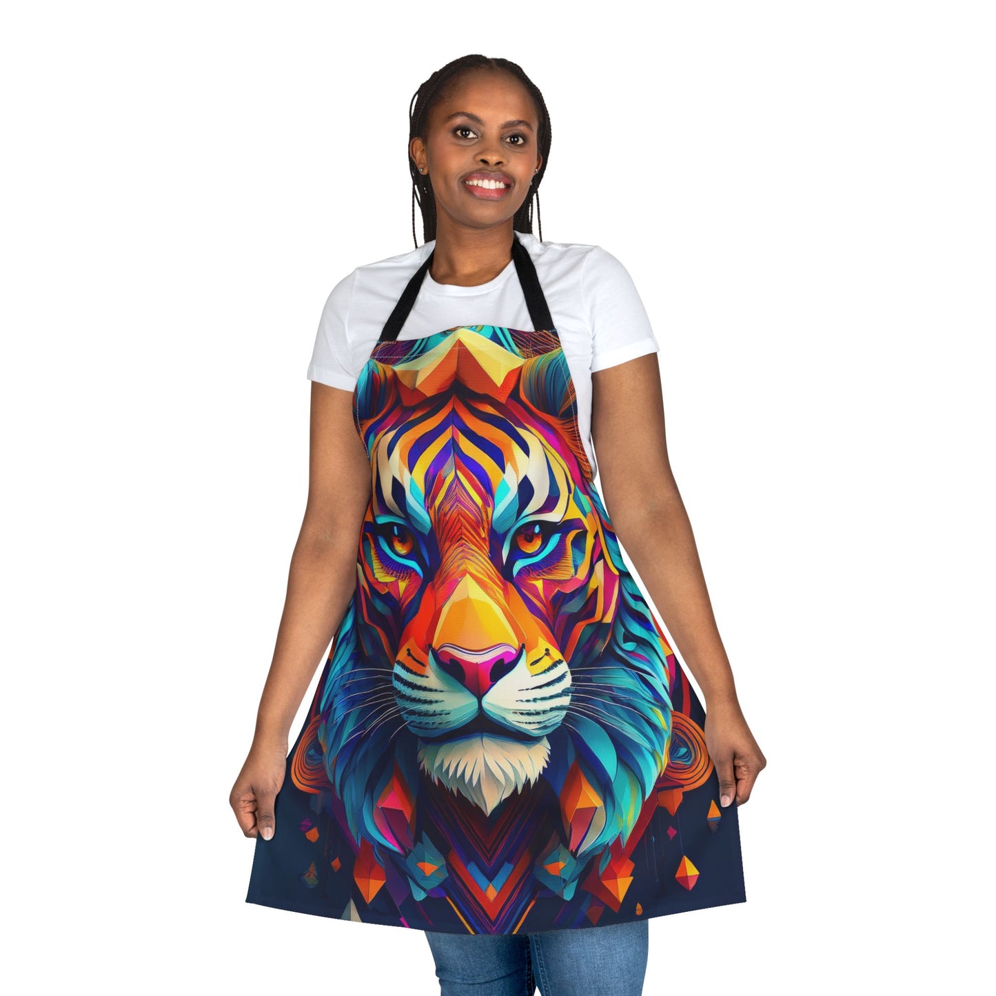 Tiger 100% Polyester Stain-resistant 31.5 x 25.6 | Art Print Canvas Apron 4