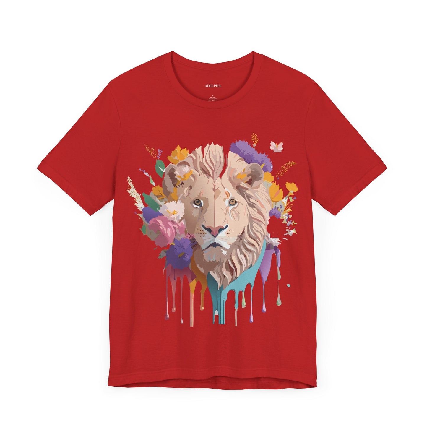 Lion Graphic Unisex 100 Cotton Vintage Animal Artwork Tee 9