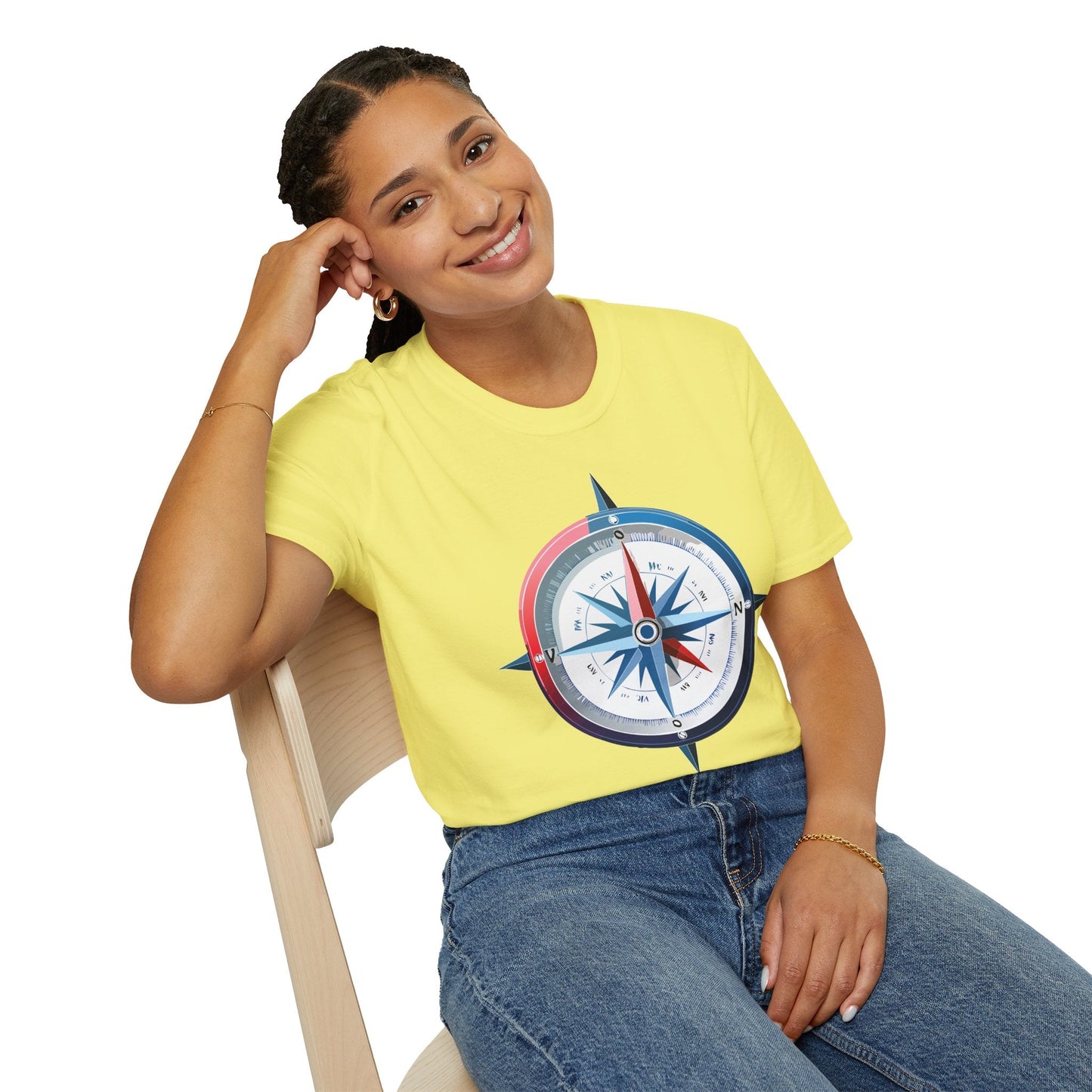 Compass Navigator Graphic Tee Unisex 100 Cotton 5