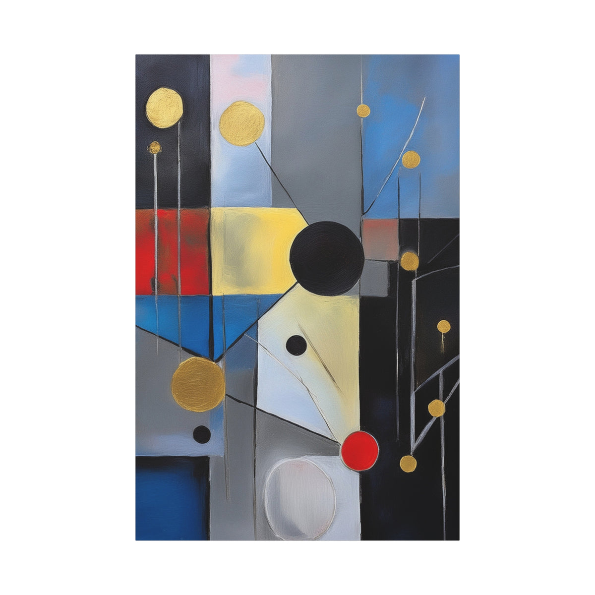 Abstract Oil Painting Print Canvas 20x24,20x30,24x30 24x32,24x36,30x40 32x48,36x48,40x60 Pine-Wood Inner Frame ABS-153