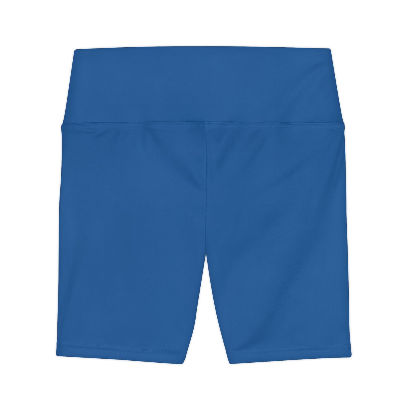 Baltic Blue Women's Workout Shorts — Solid High-Waist Biker Shorts for Exercise & Everyday Wear