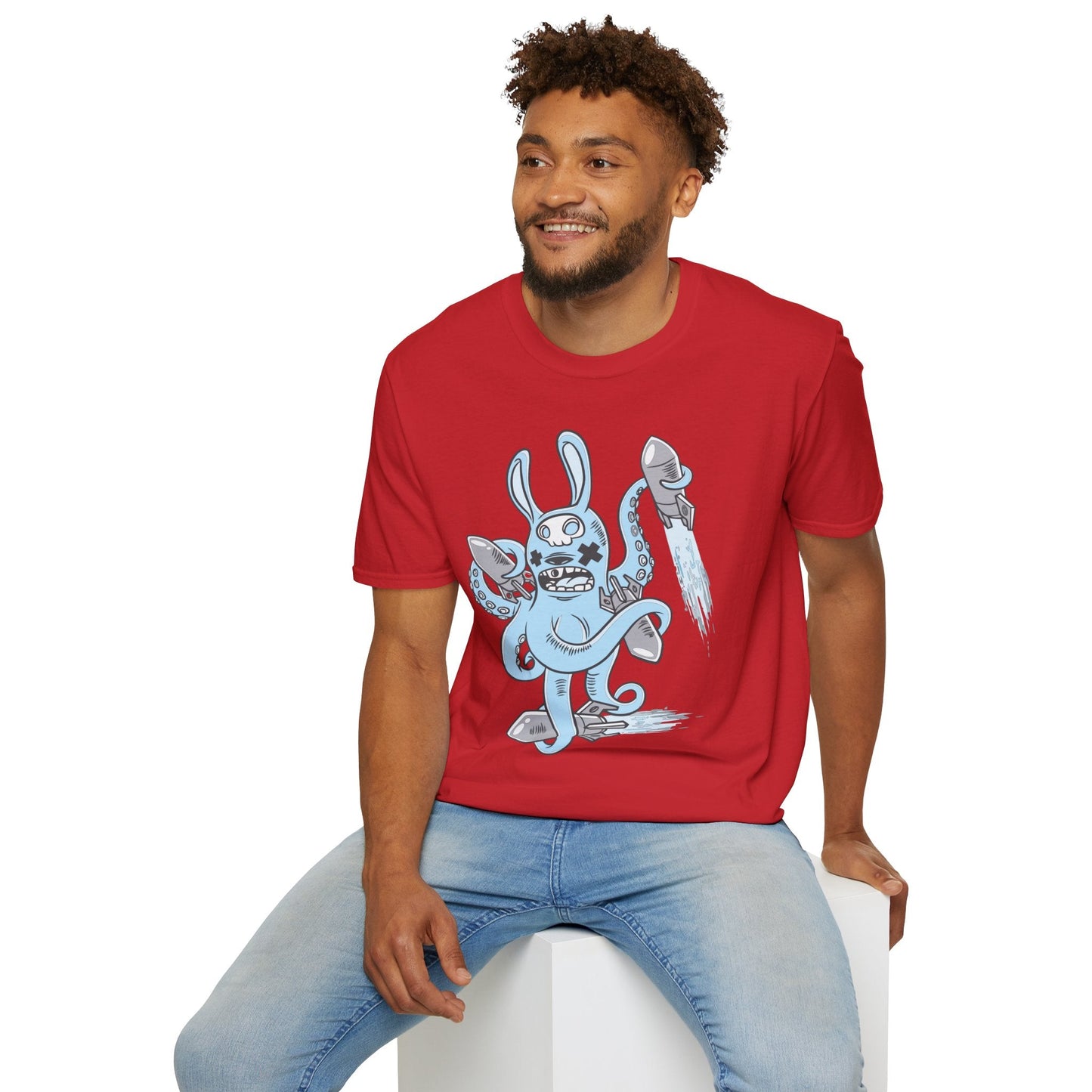 Cartoon T Shirt Unisex Animation Tee Funny Art Design Gildan Softstyle 64000 Premium Cotton