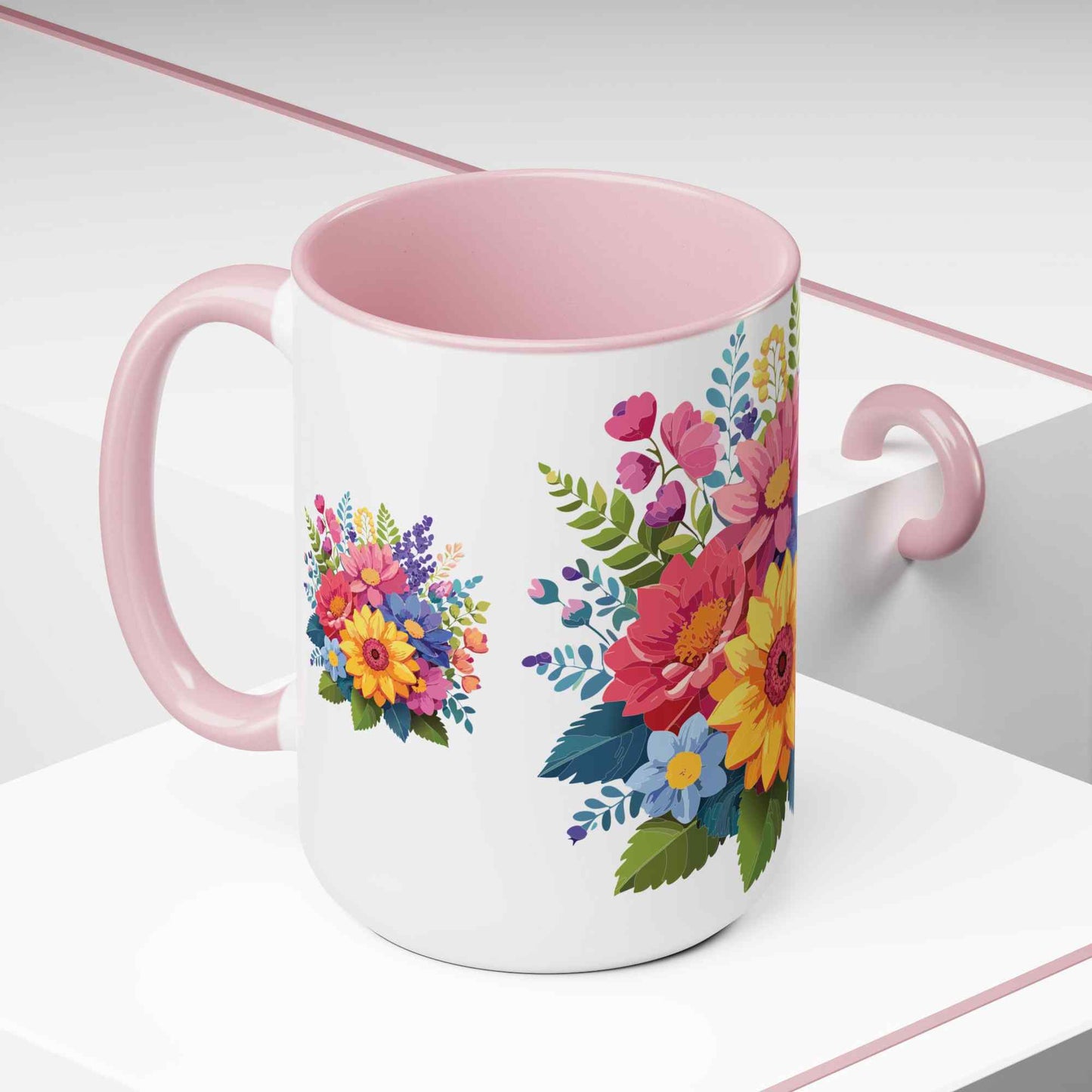 Floral Mug, Floral Cup - PPU BEST