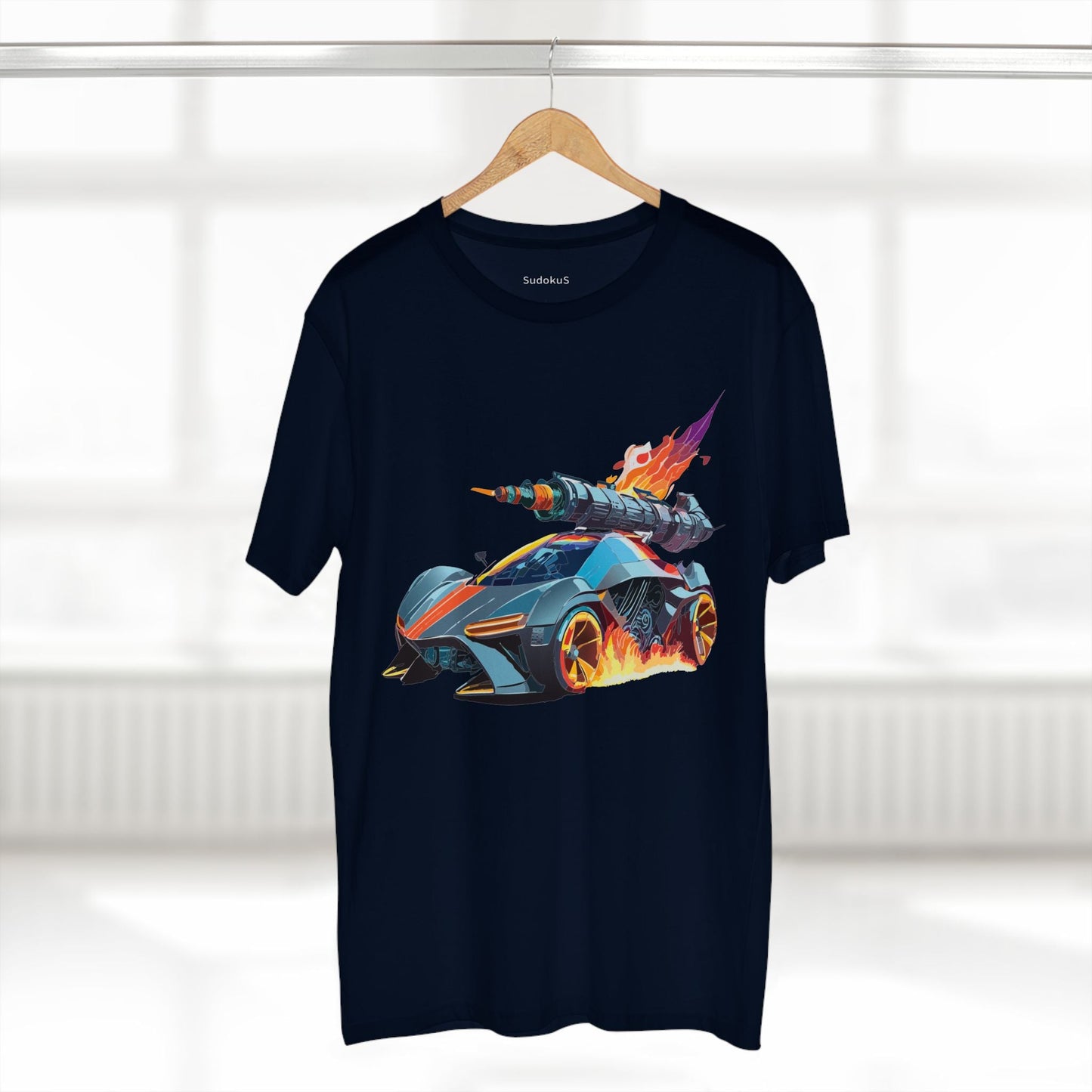 Car Graphic Unisex 100 Cotton Staple Tee 17