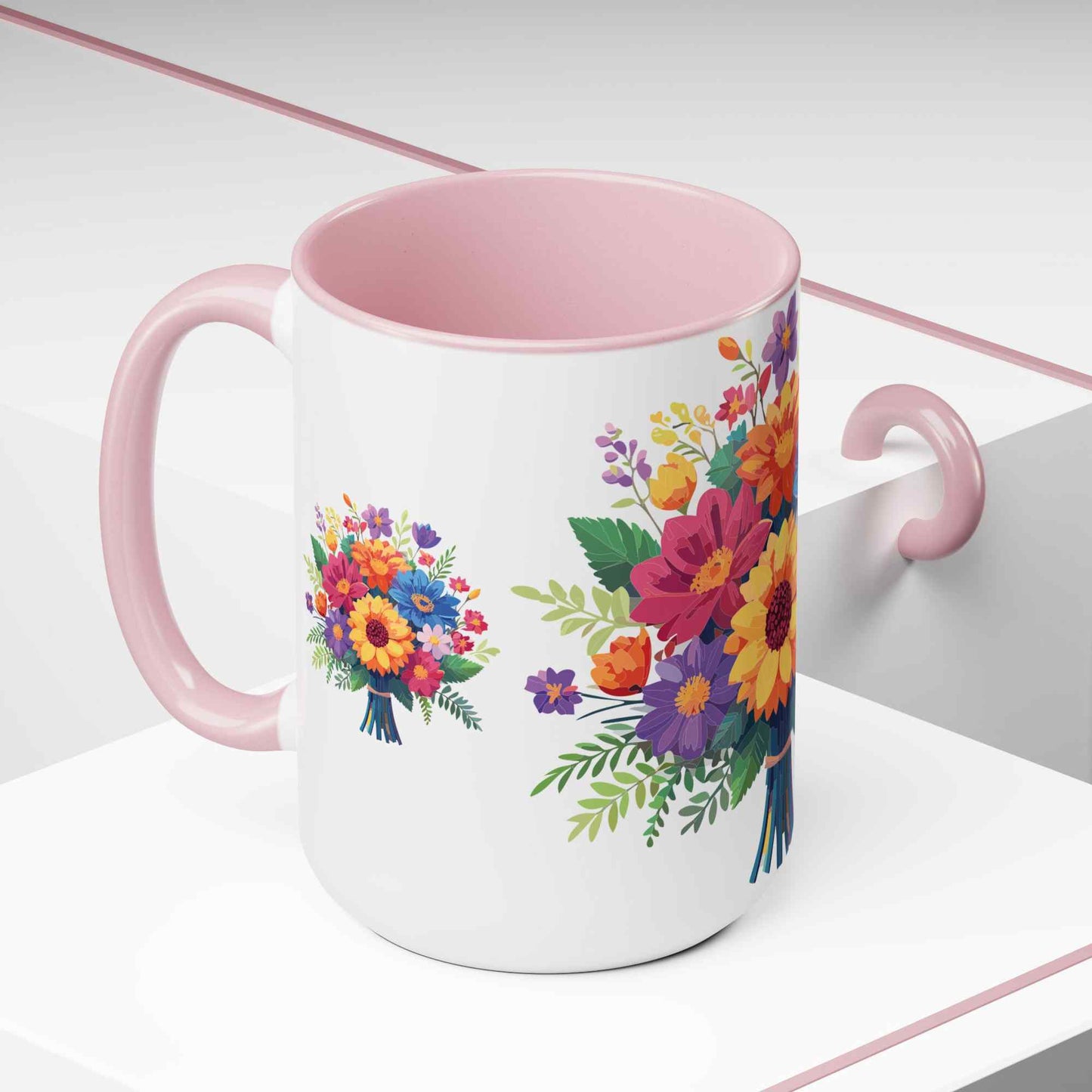 Floral Mug, Floral Cup - PPU BEST