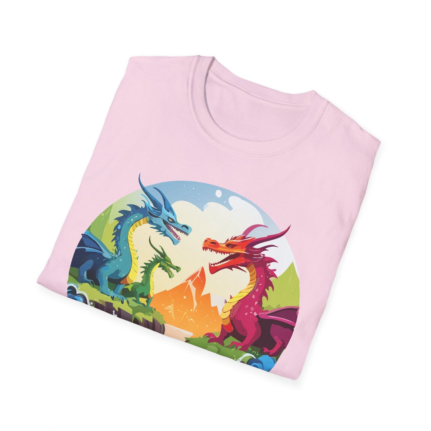Dragon T Shirt Unisex Dragon Tee 100 Percent Ring Spun Cotton Softstyle Comfort Fit