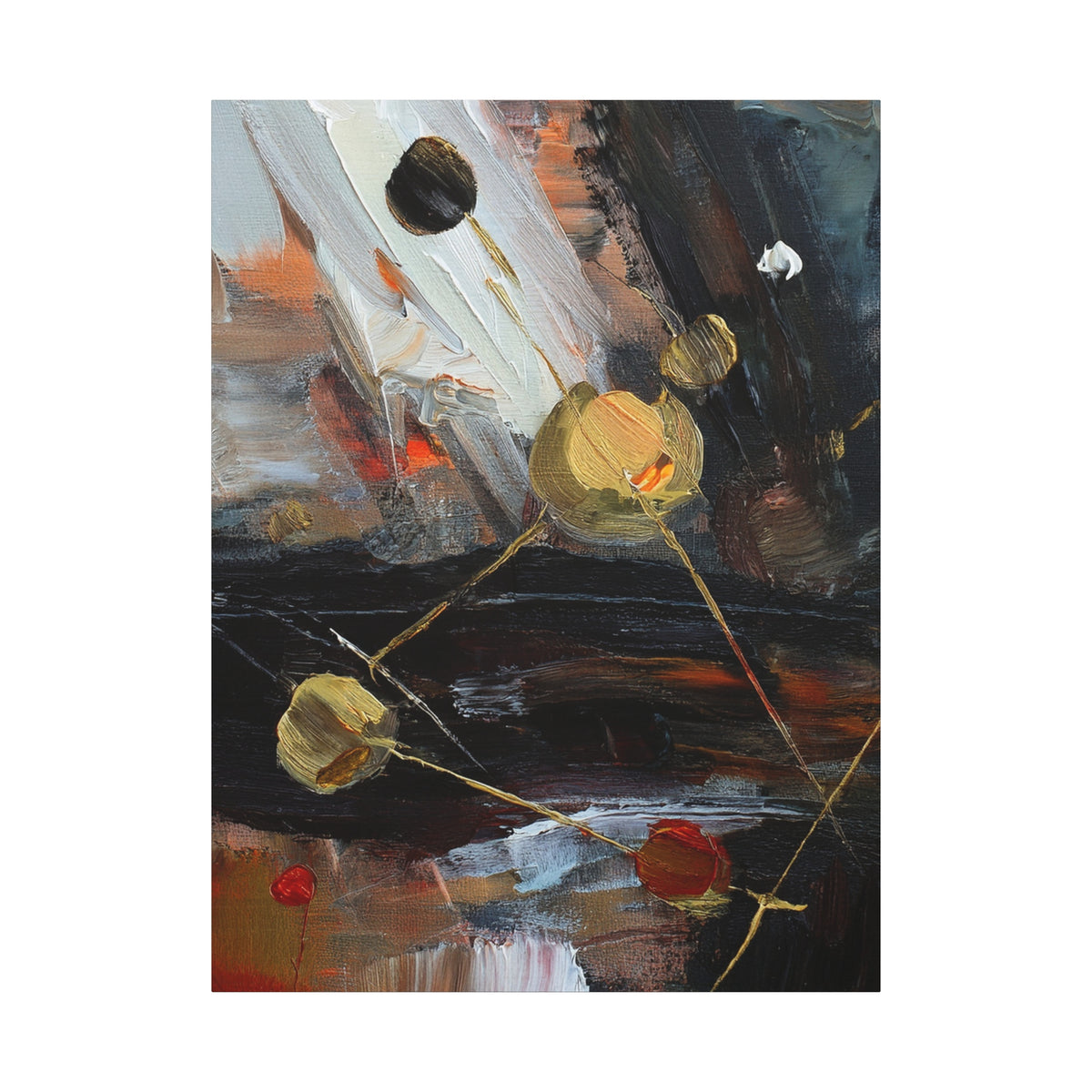 Abstract Oil Painting Print Canvas 20x24,20x30,24x30 24x32,24x36,30x40 32x48,36x48,40x60 Pine-Wood Inner Frame ABS-68