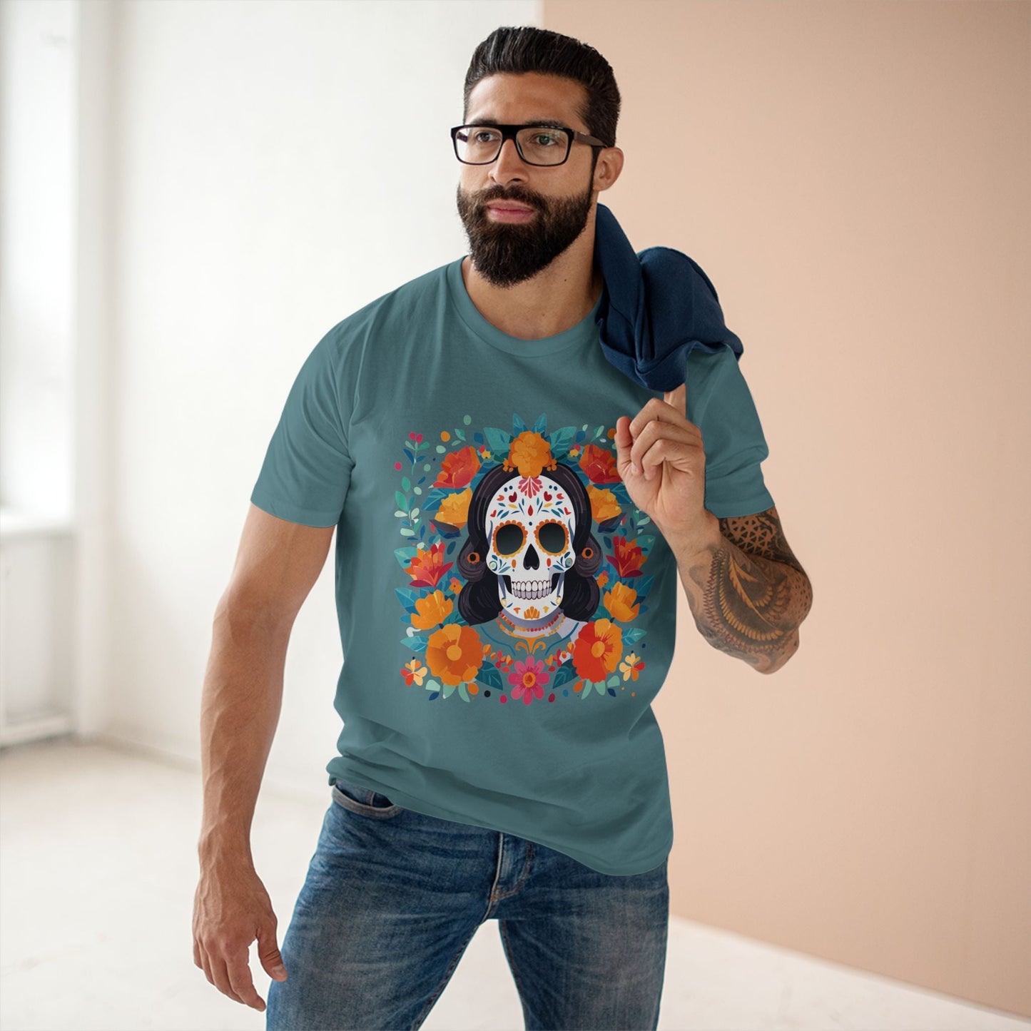 Retro2Nova Skull Shirt Unisex Skeleton Tee Premium Cotton Art Collection Design Edition
