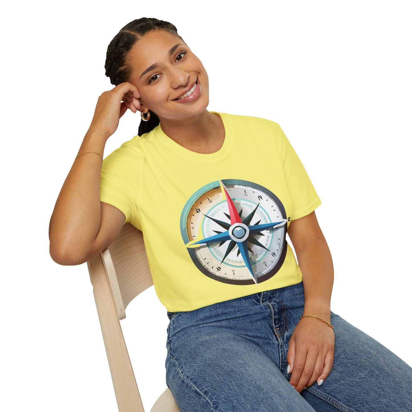 Compass Navigator Graphic Tee Unisex 100 Cotton 17