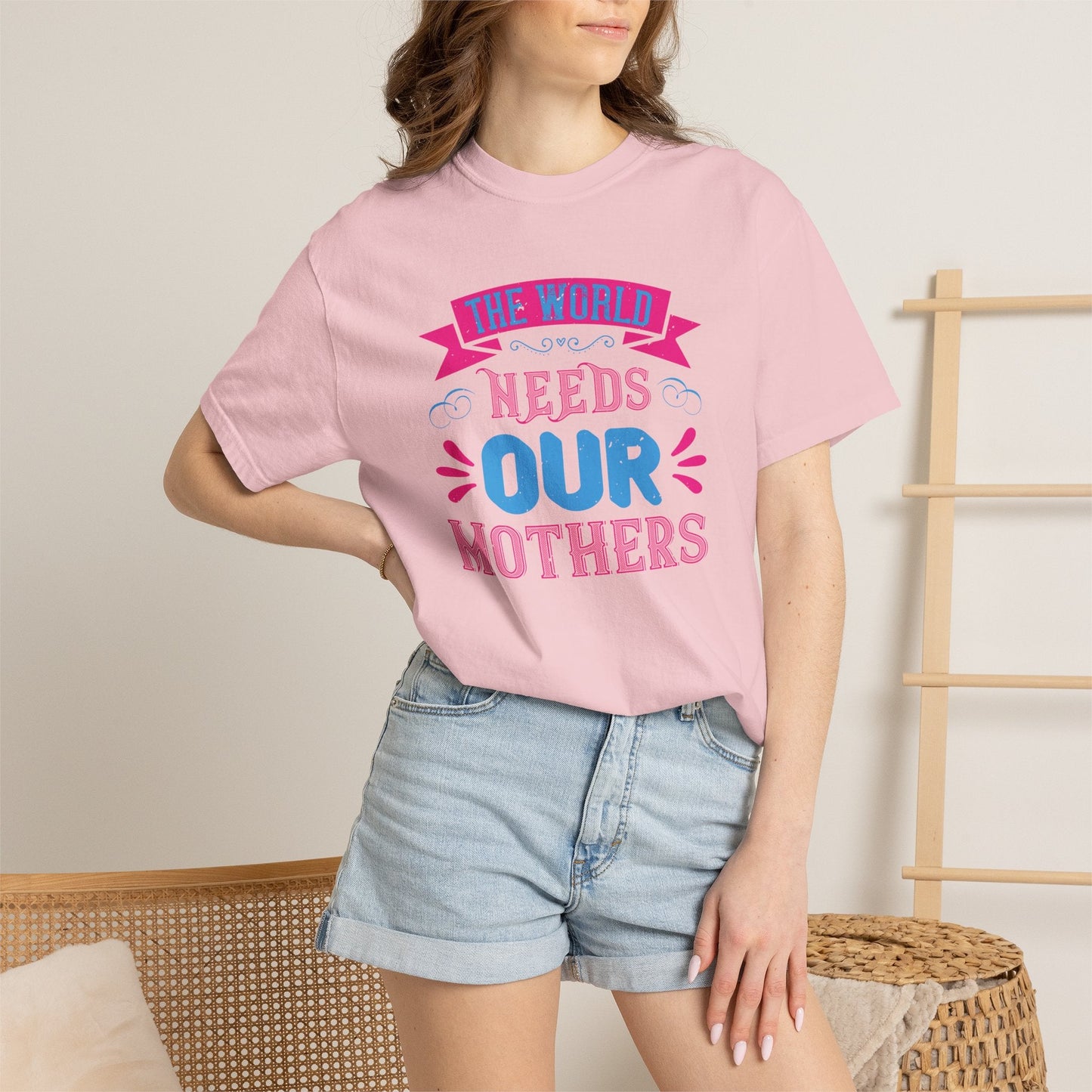 Mom T-shirt Mother Day Mama Tee Unisex Comfort Colors Garment-Dyed Cotton h95