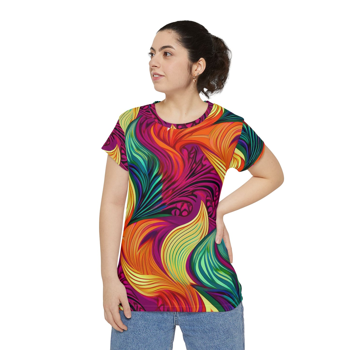 Abstract Print Shirt, Shirt with Abstract Print