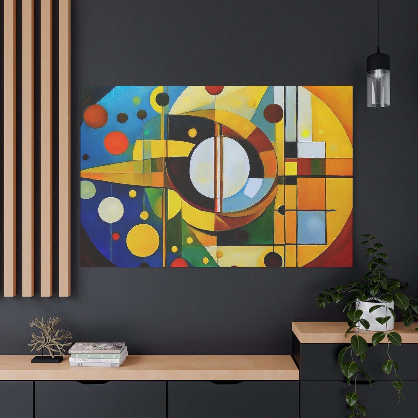 Abstract Oil Painting Print Canvas 24x16, 30x20, 36x24, 48x32, 60x40 Bright Latex Inks, Pine-Wood Inner Frame ABH-57