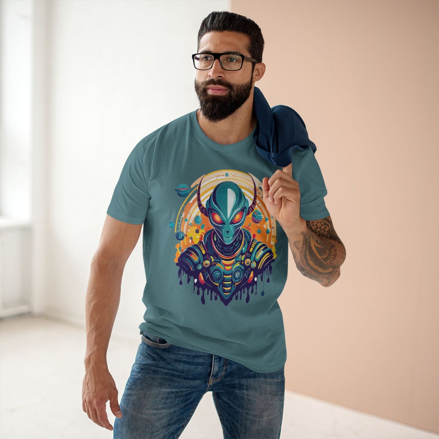 Aliens Graphic Unisex 100 Cotton Staple Tee 27
