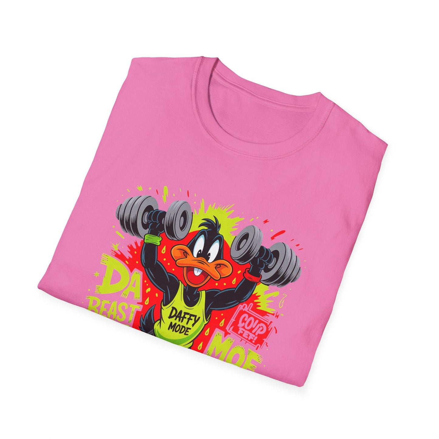 Unisex Cartoon T Shirt With Animation Design Funny Animals Tee Softstyle Gildan 64000