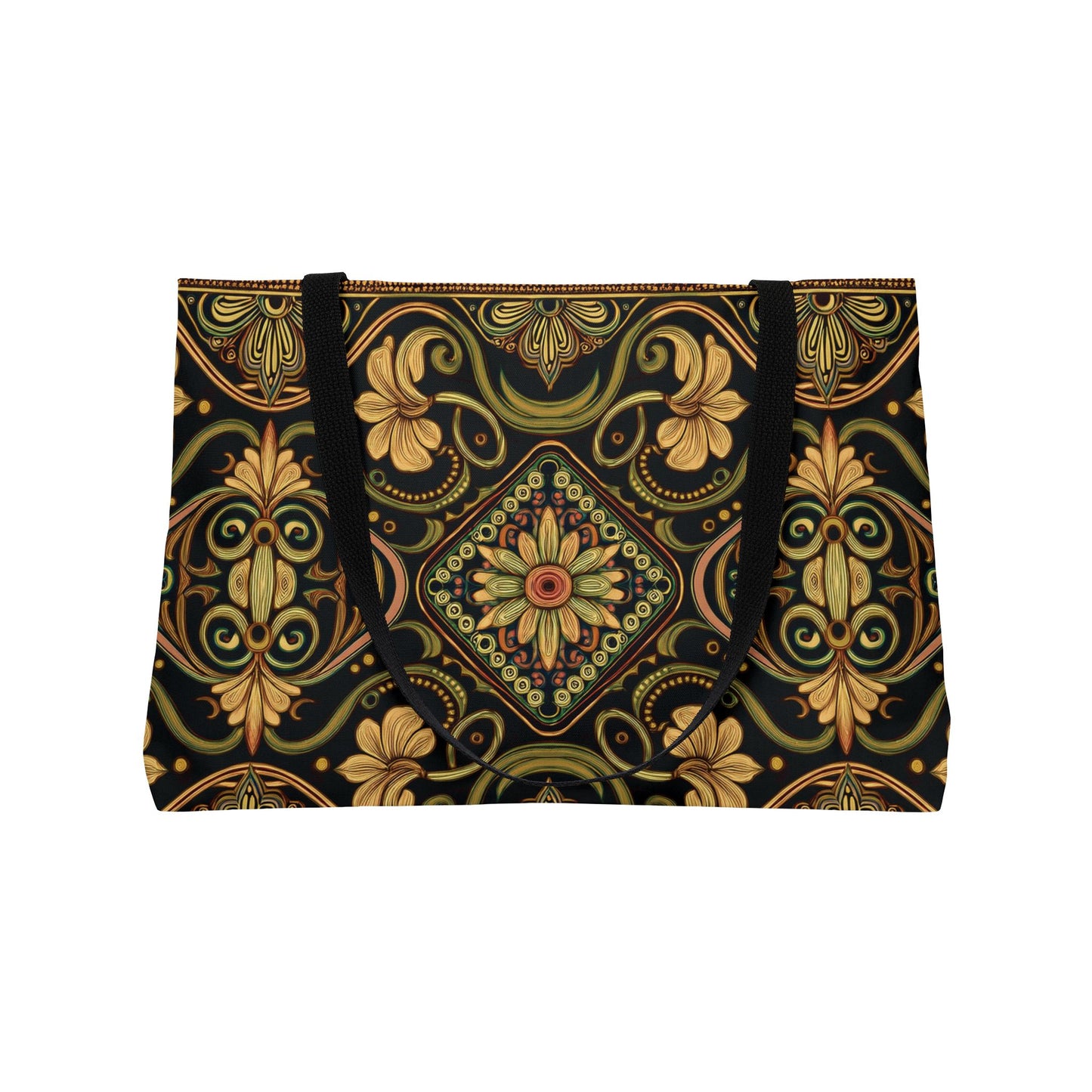 Ornament Print Big Bag 100% Spun Poly 24x13 Canvas Art Bag OR-9