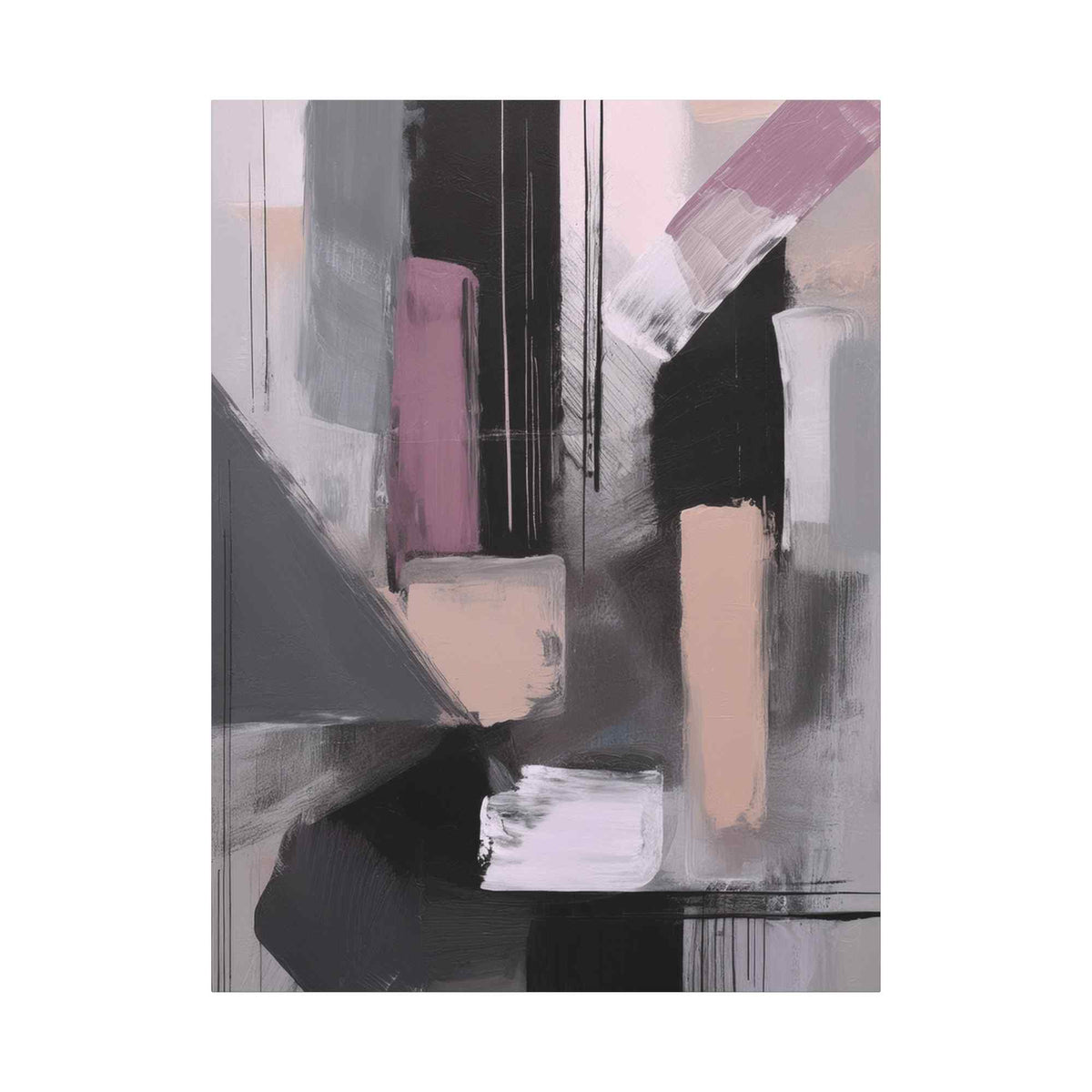 Abstract Geometric Painting Print Canvas 20x24,20x30,24x30 24x32,24x36,30x40 32x48,36x48,40x60 Pine-Wood Inner Frame ABS-47