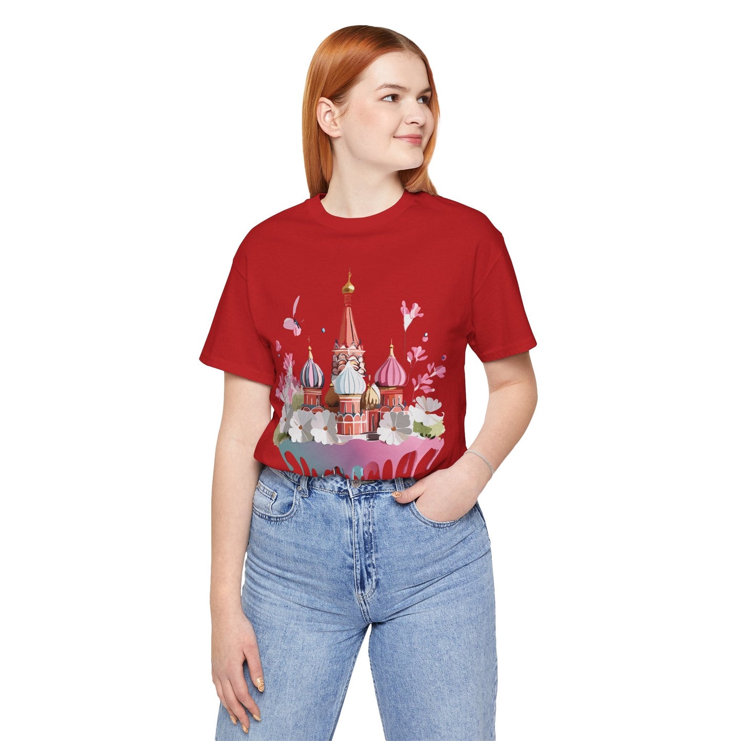 Unisex Moscow Tourist Shirt Graphic Tee By Adelpha Vintage Inspired Art For Everyday Wear
