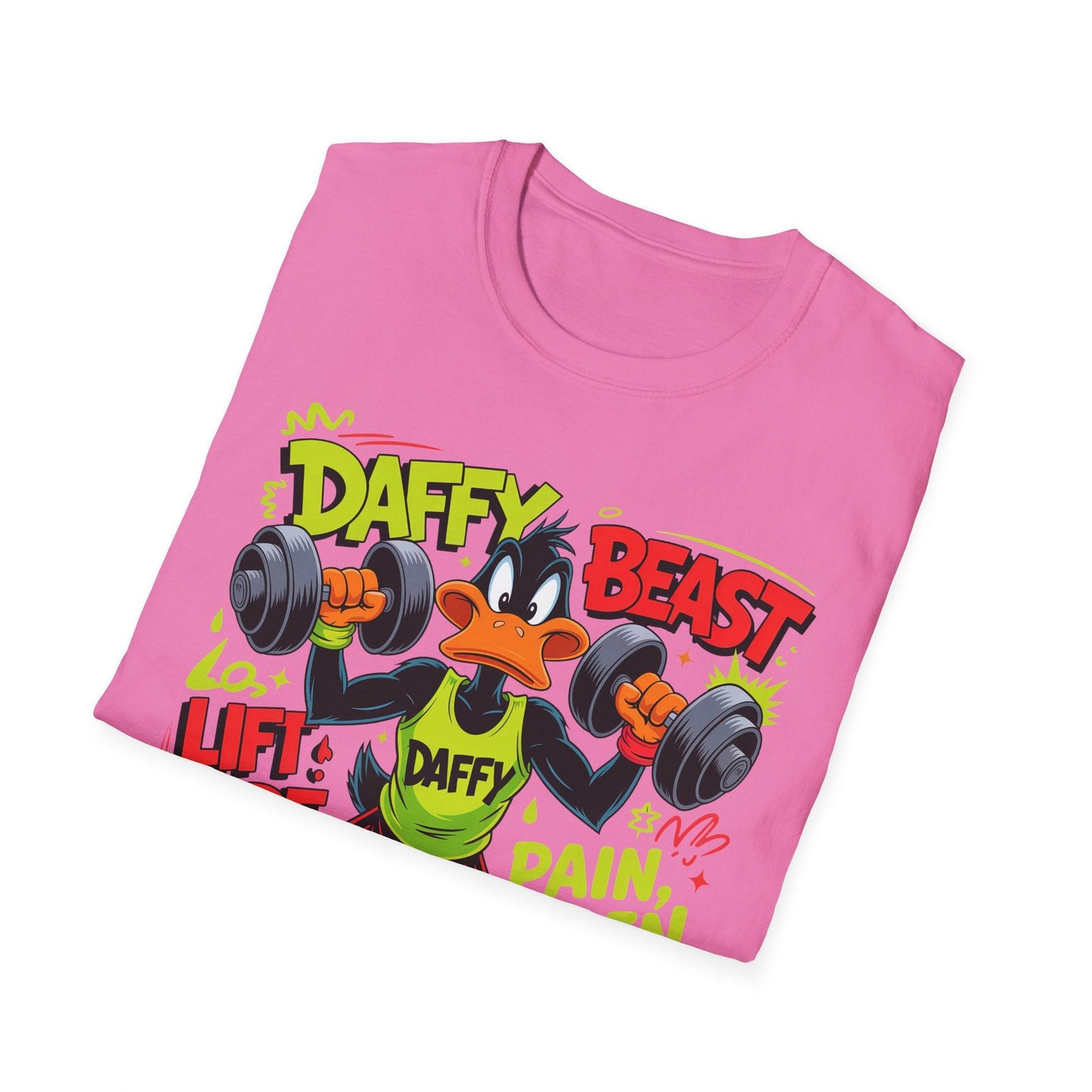 Cartoon T Shirt Funny Animals Print Unisex Animation Tee Gildan Softstyle 64000