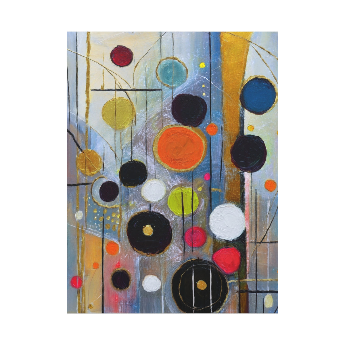 Abstract Oil Painting Print Canvas 20x24,20x30,24x30 24x32,24x36,30x40 32x48,36x48,40x60 Pine-Wood Inner Frame ABS-108