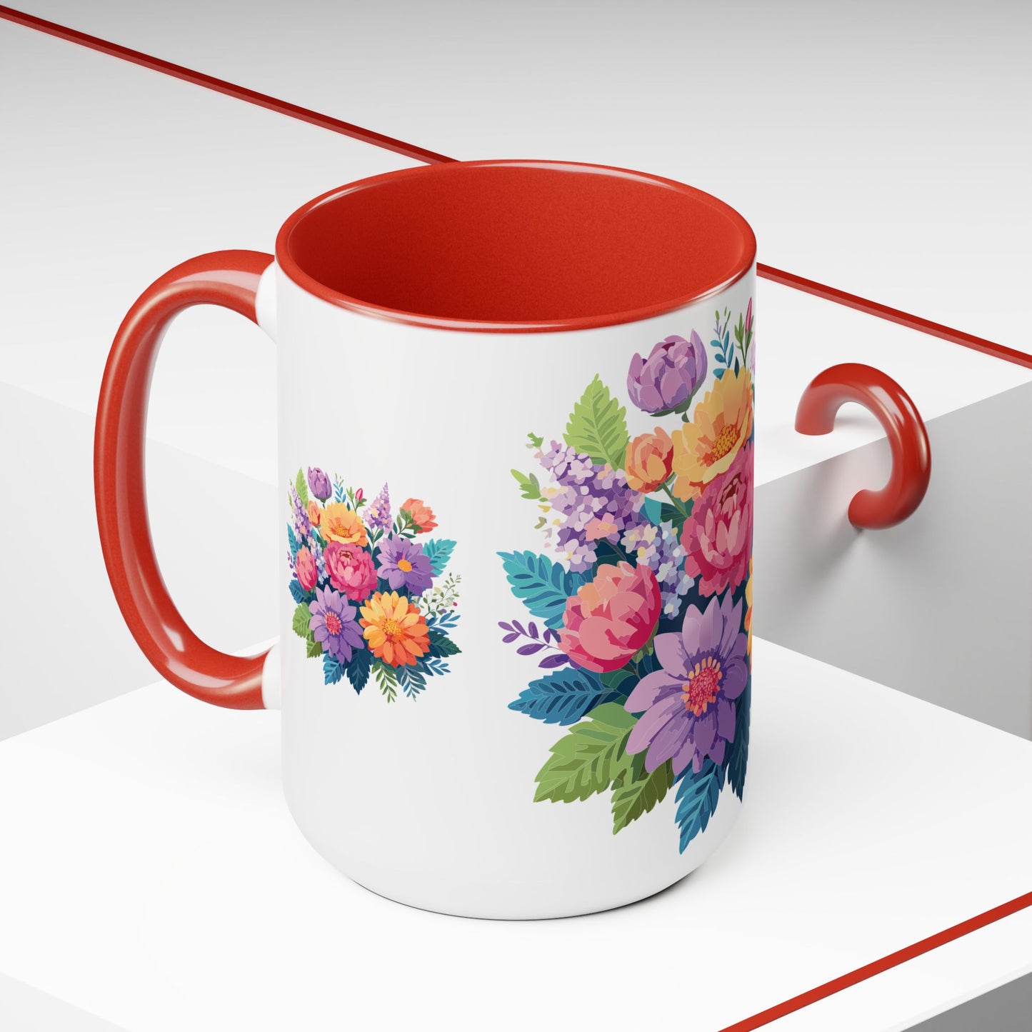 Floral Mug, Floral Cup - PPU BEST