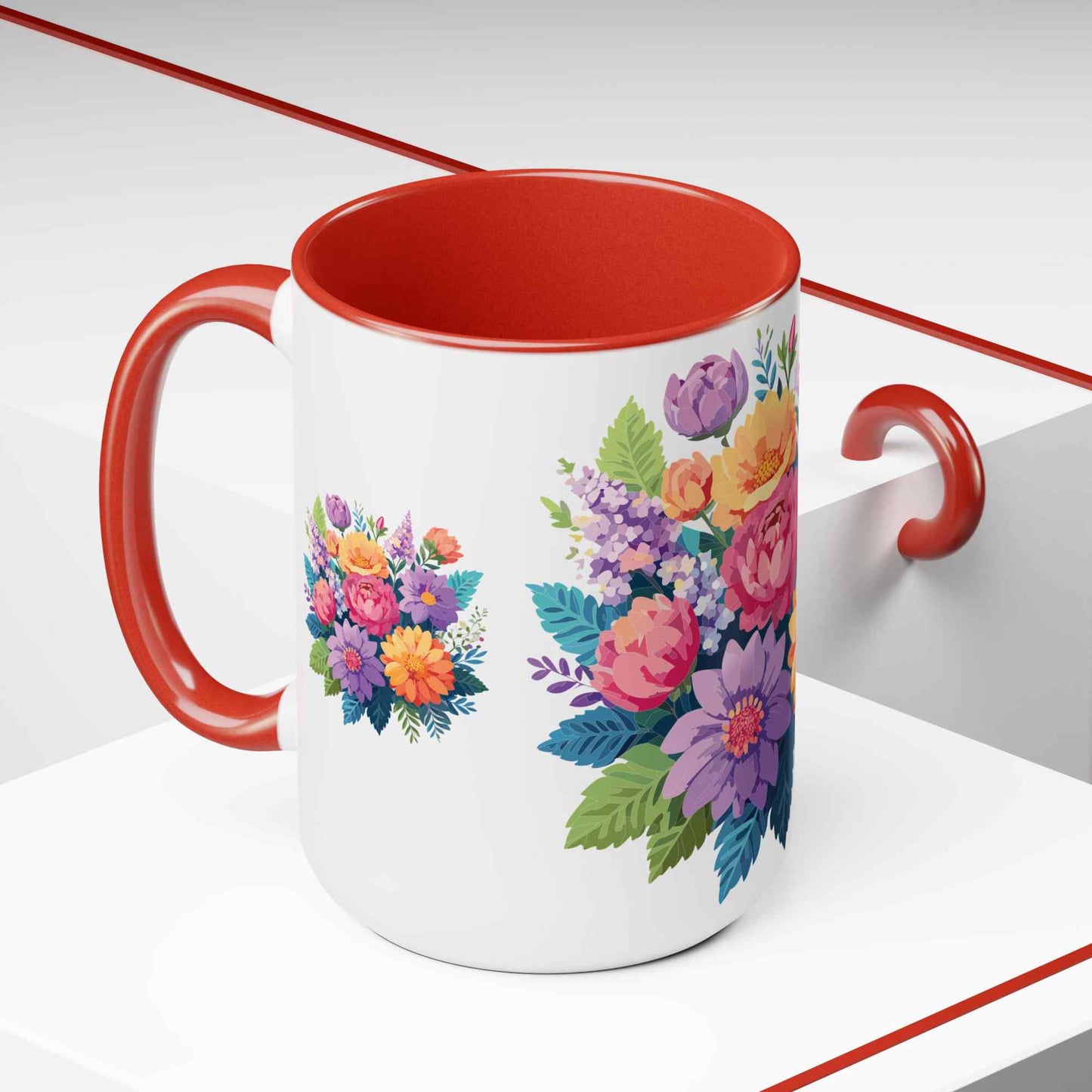 Floral Mug, Floral Cup - PPU BEST