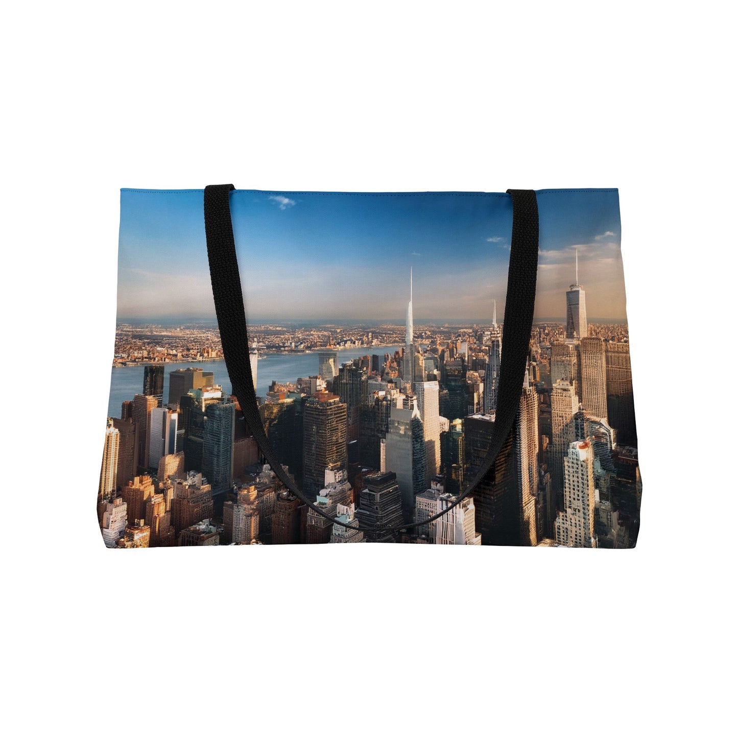 New York Photo Print Bag 100% Spun Poly 24x13 Canvas Art Bag C-09