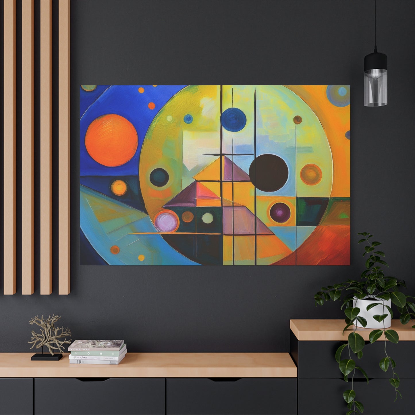 Abstract Oil Painting Print Canvas 24x16, 30x20, 36x24, 48x32, 60x40 Bright Latex Inks, Pine-Wood Inner Frame ABH-37