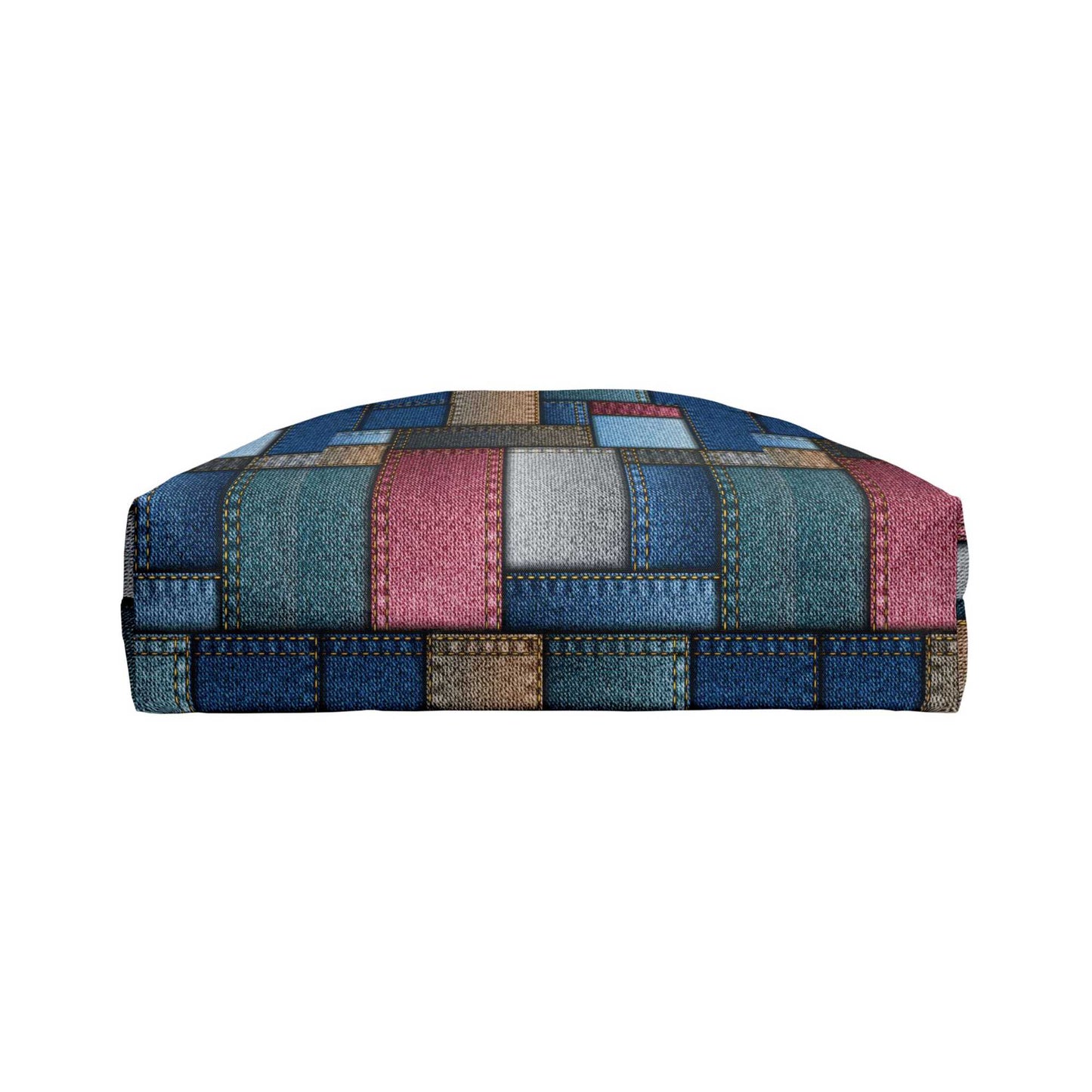 Denim Color Imitation Print Unisex Weekender Bag Spun Polyester 24x13 Canvas Bag 2
