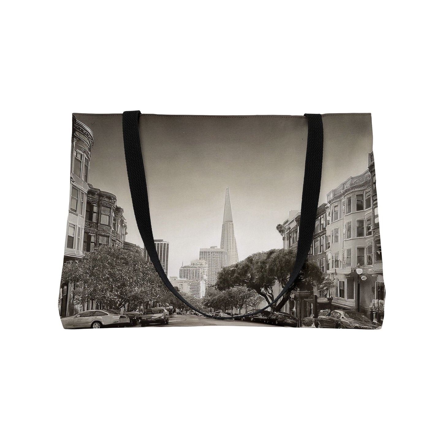 San Francisco Photo Print Bag 100% Spun Poly 24x13 Canvas Art Bag C-15