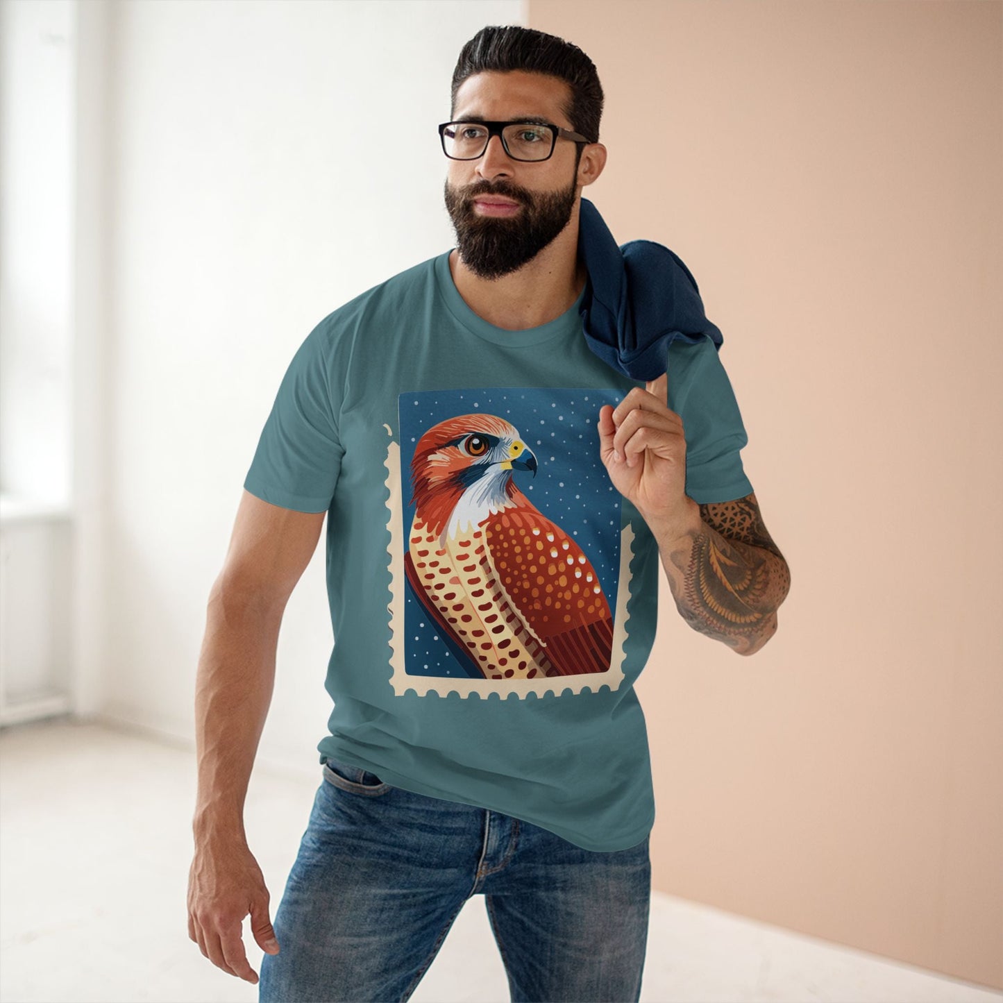 Stamp Shirt Postage Stamp Shirt Unisex Premium Cotton Tee With Original Art Design By Retro2Nova