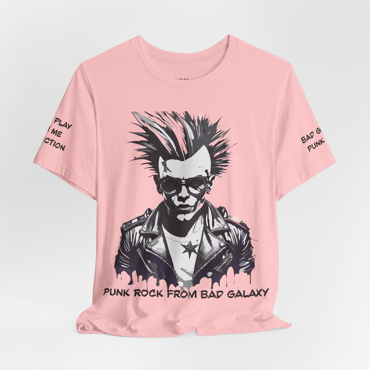 Punk Rock Graphic Unisex Cotton Bella+Canvas Tee with Art Design b36