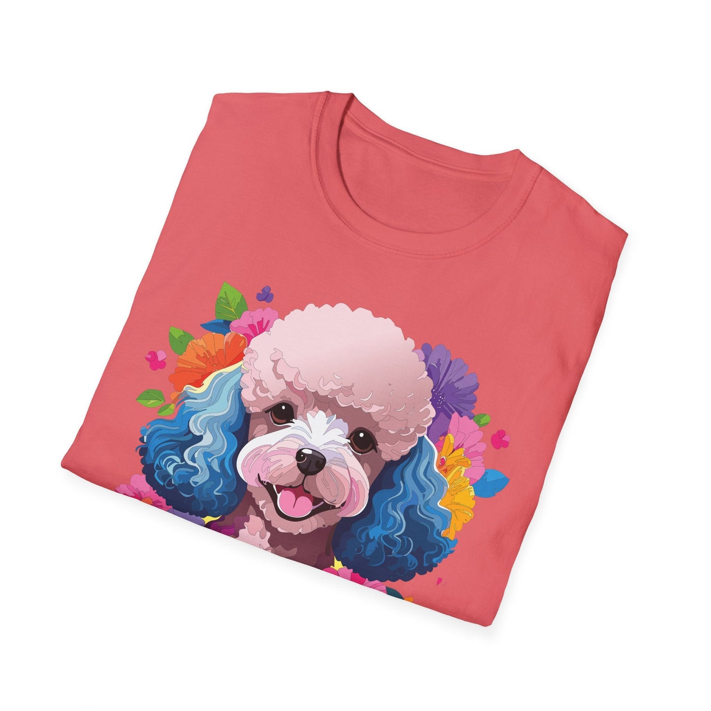 Unisex Dog Shirt Softstyle Tee 100 Percent Cotton Animal Print