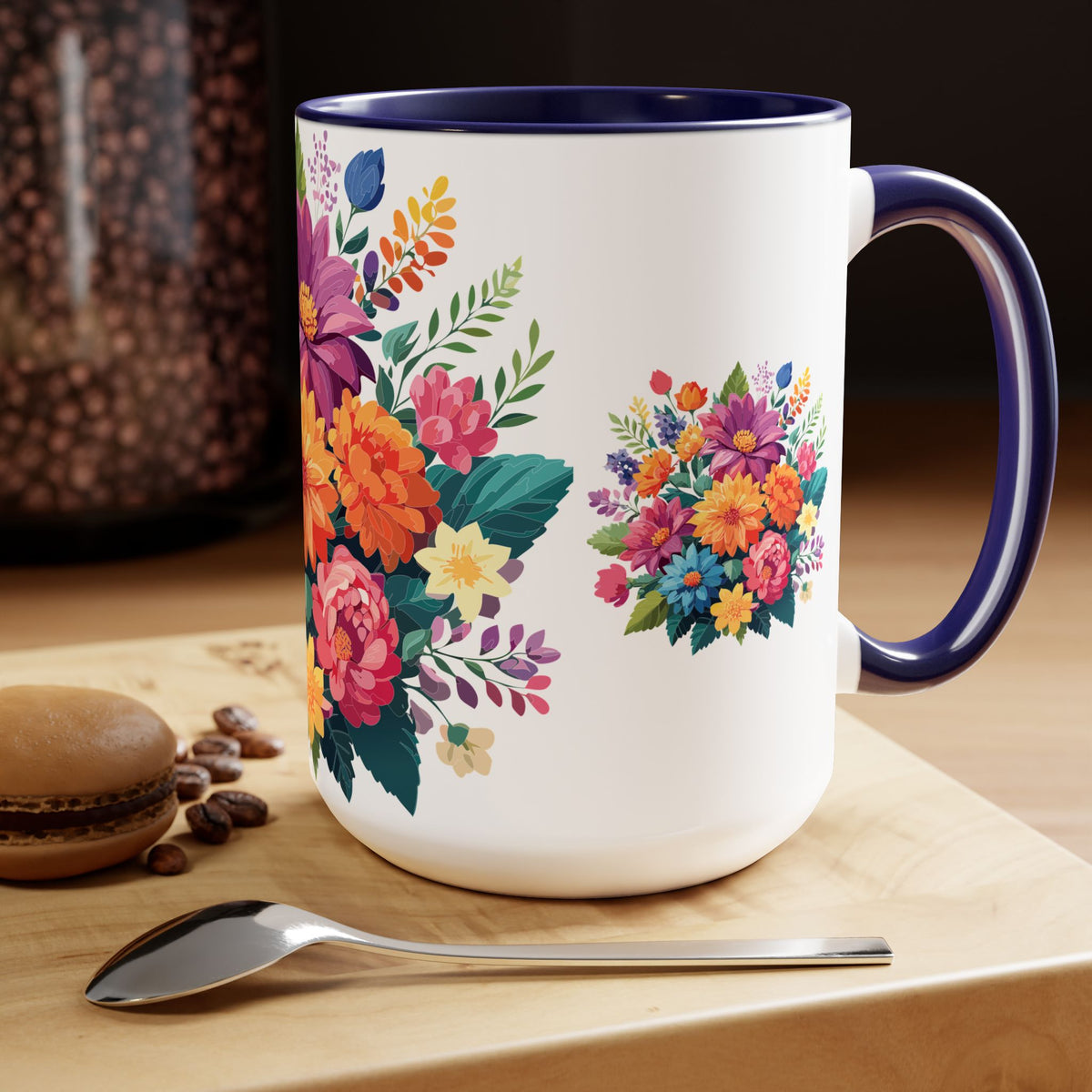 Floral Mug, Floral Cup
