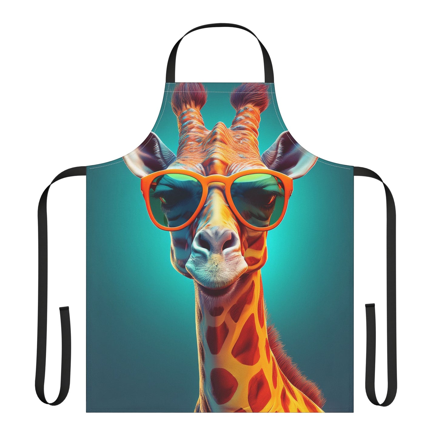 Giraffe 100% Polyester Stain-resistant 31.5 x 25.6 Art Print Canvas Apron 3