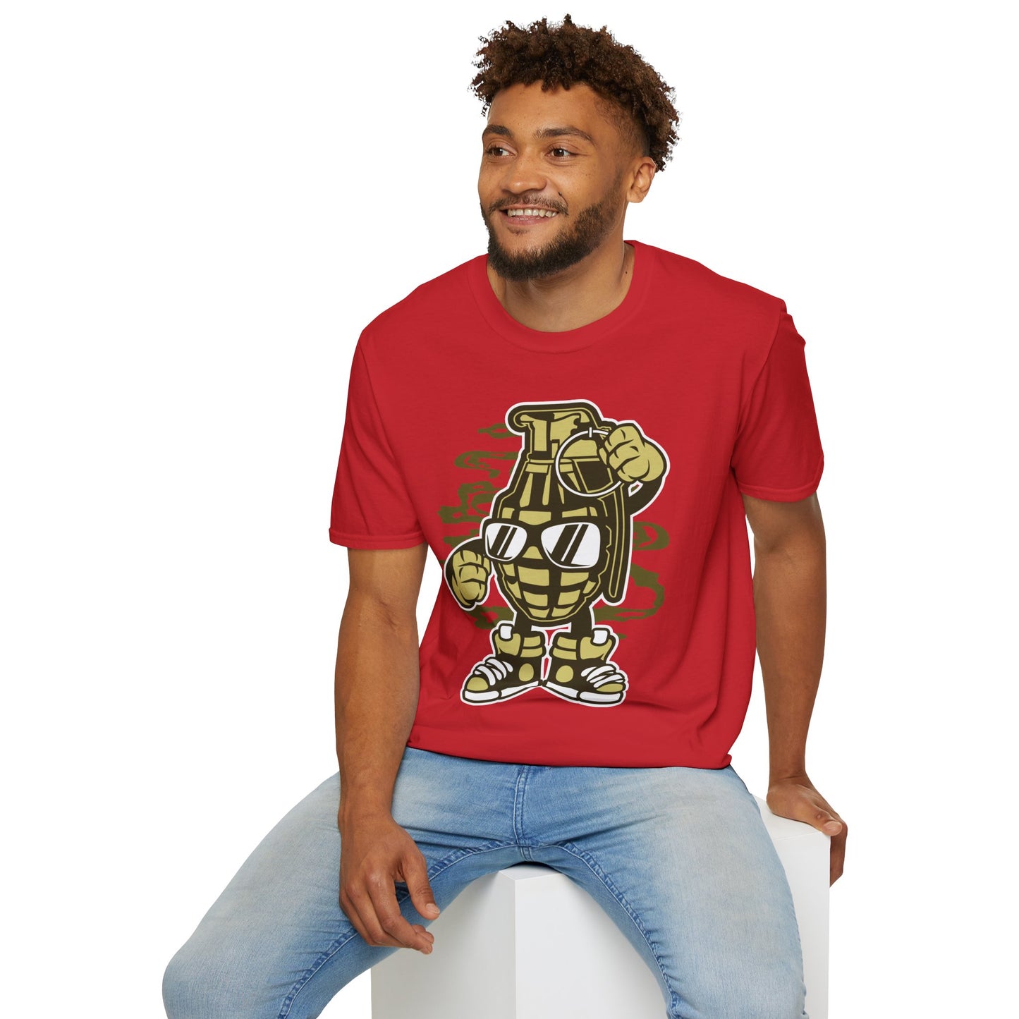 Cartoon Animation Art Design T Shirt Funny Tee Unisex Gildan Softstyle 64000 Cotton Short Sleeve Tee