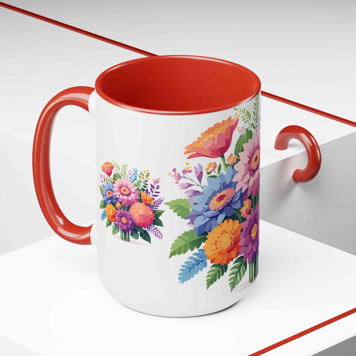 Floral Mug, Floral Cup - PPU BEST