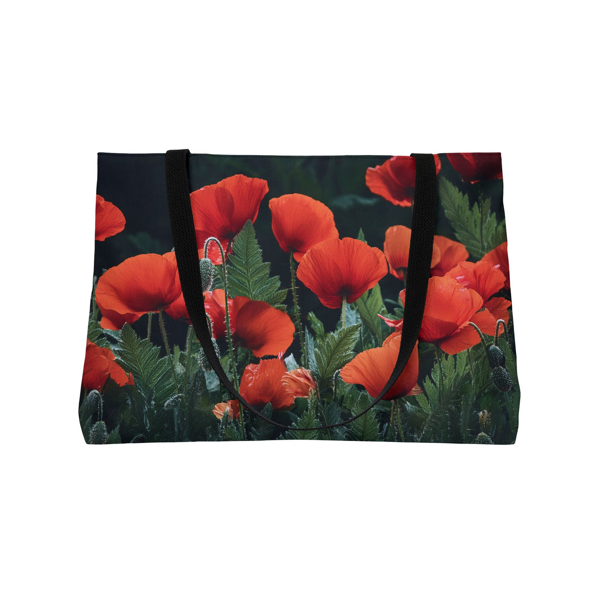 Floral Print Poly Canvas Weekender Bag 4