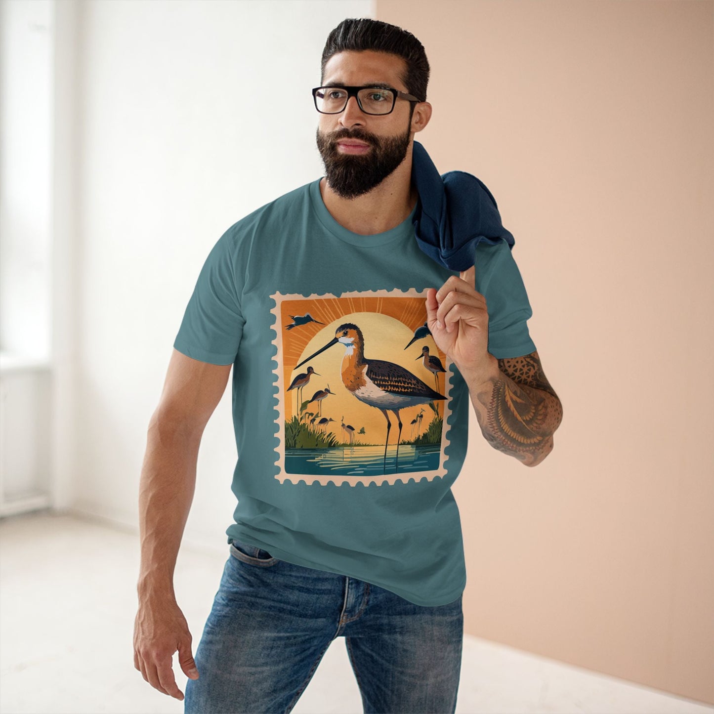 Postage Stamp Graphic Unisex 100 Cotton Tee 31