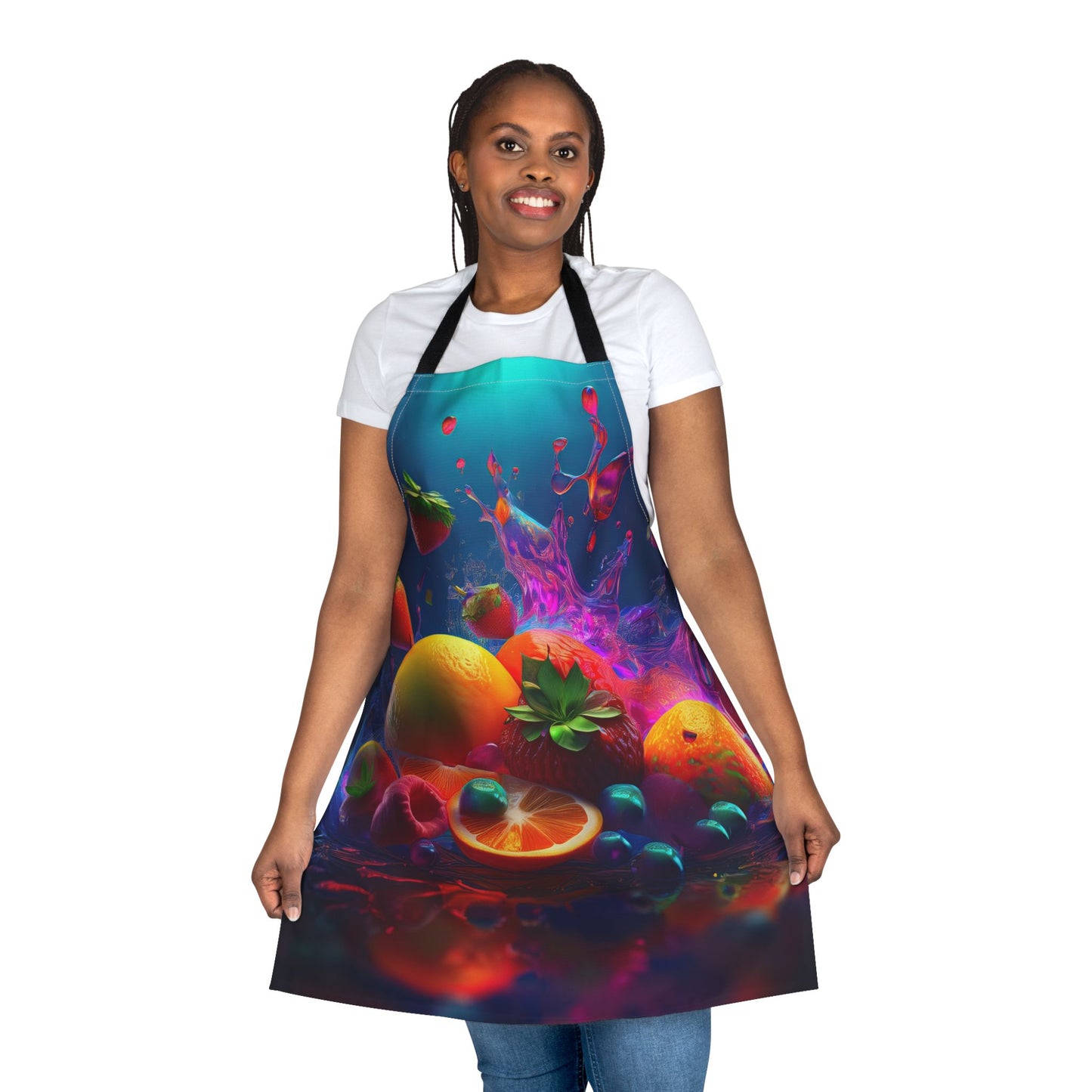 Fruits 100% Polyester Stain-resistant 31.5 x 25.6 | Art Print Canvas Apron 3