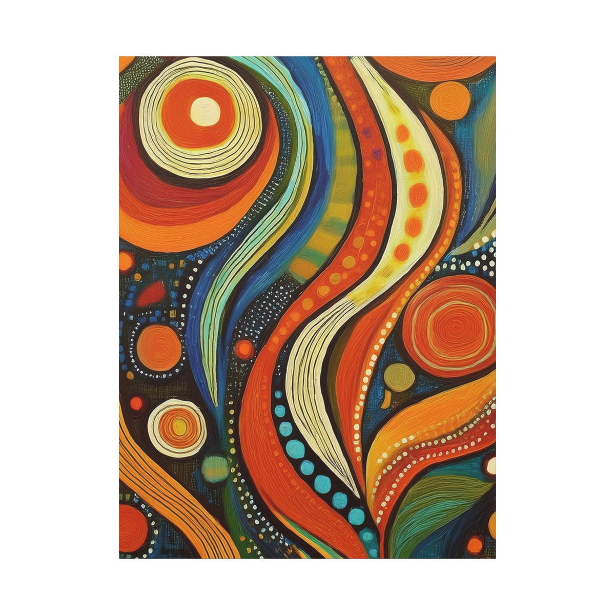 Abstract Oil Painting Print Canvas 20x24,20x30,24x30 24x32,24x36,30x40 32x48,36x48,40x60 Pine-Wood Inner Frame ABS-111