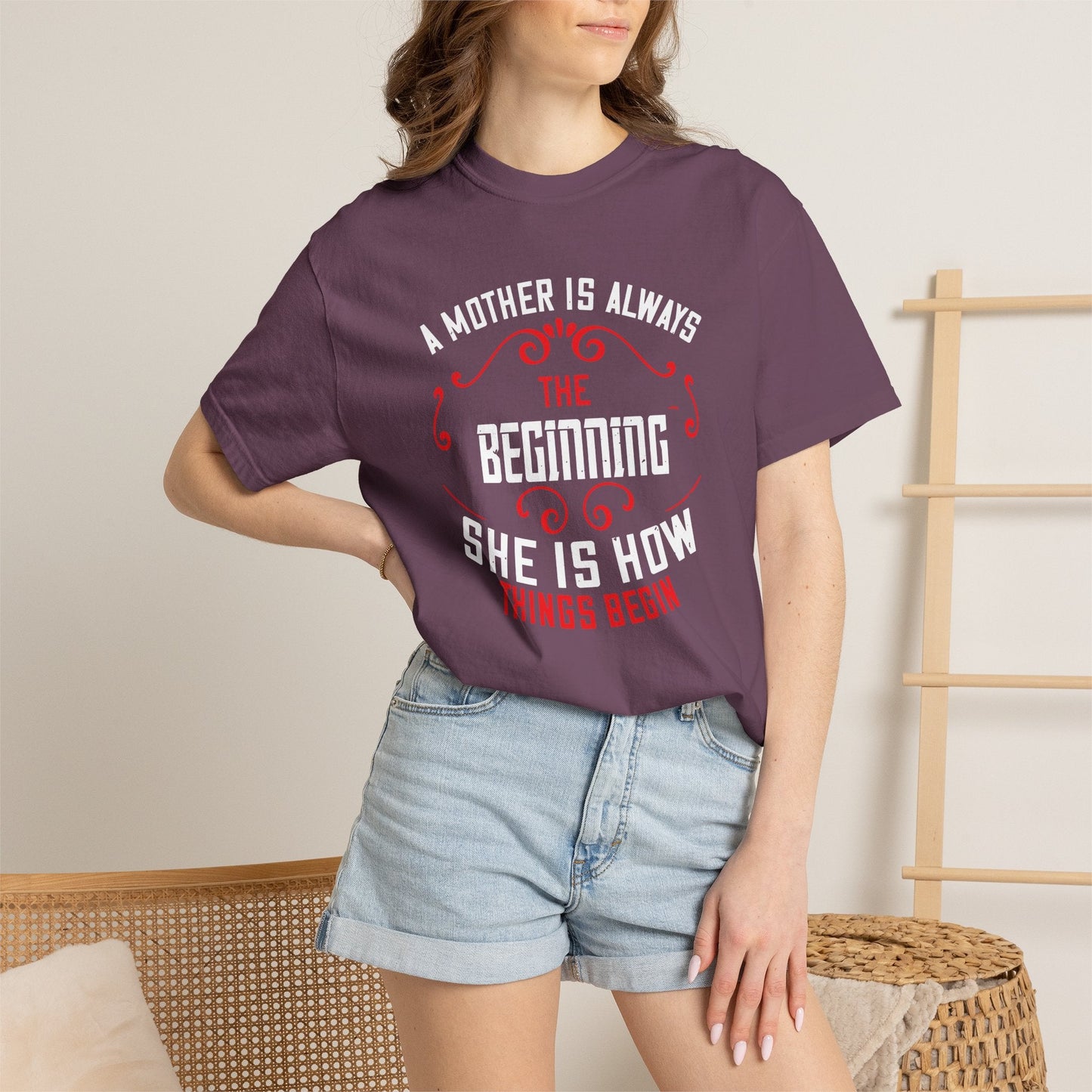 Mom T-shirt Mother Day Mama Tee Unisex Comfort Colors Garment-Dyed Cotton h53