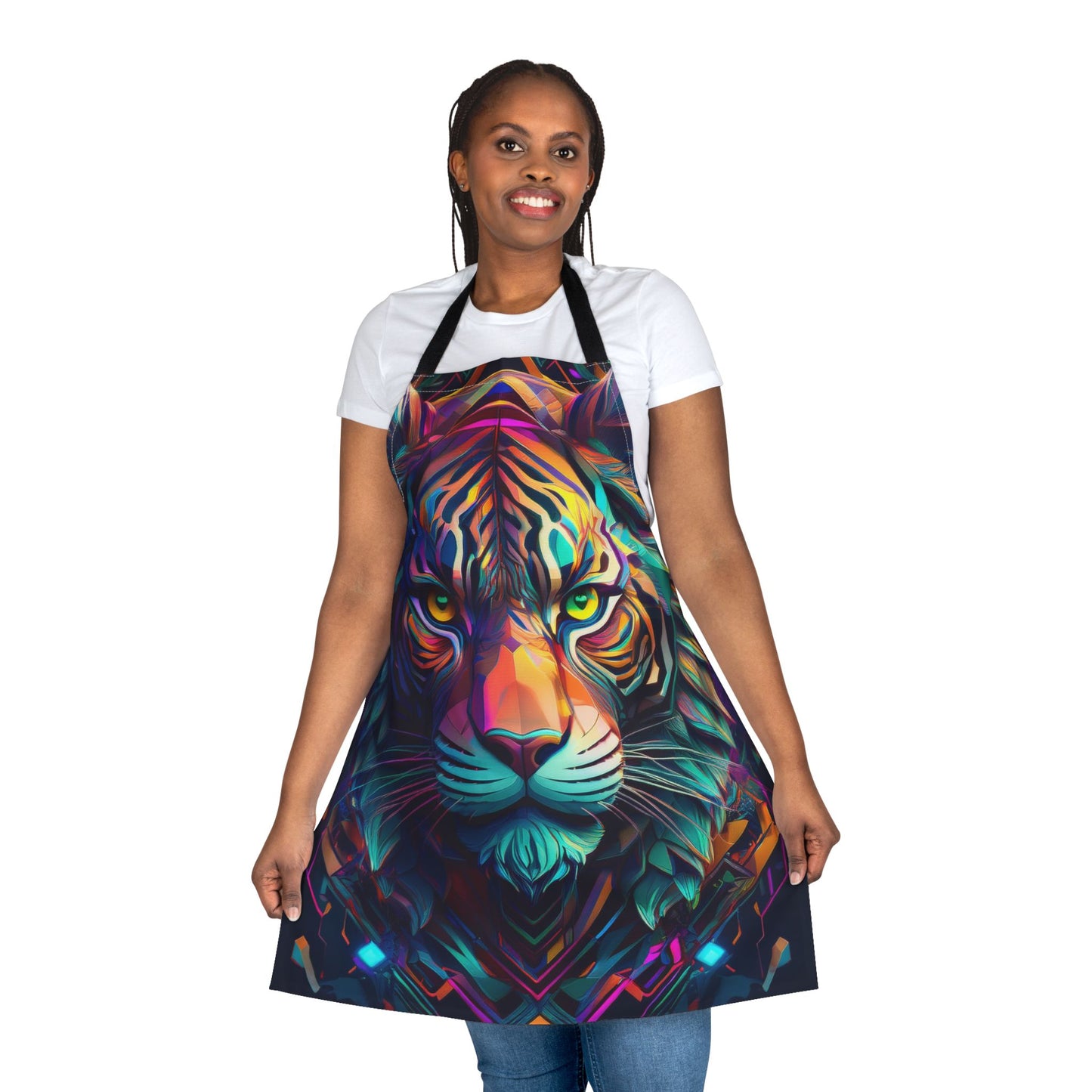 Tiger 100% Polyester Stain-resistant 31.5 x 25.6 | Art Print Canvas Apron 5