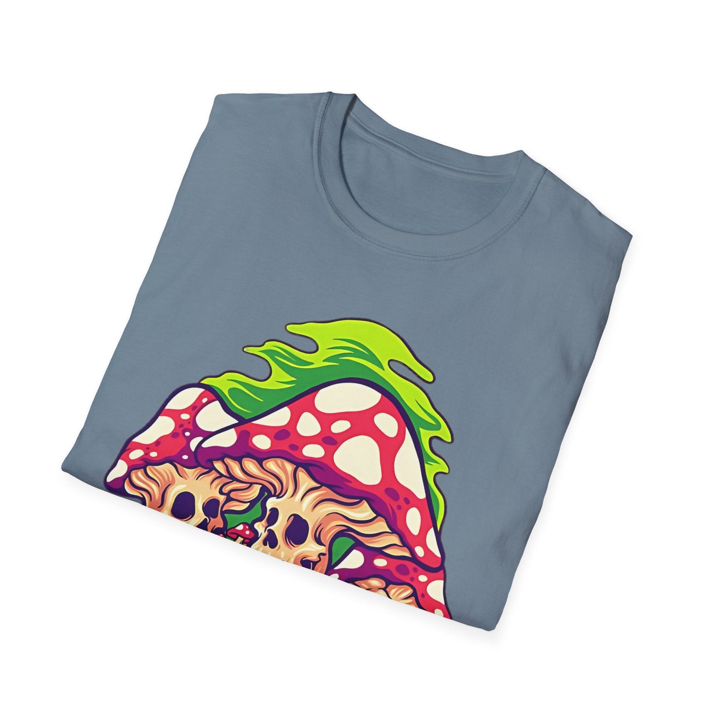 Mashroom Tee Shirt Unisex Softstyle Gildan 64000 Cotton With Funny Mashroom Design