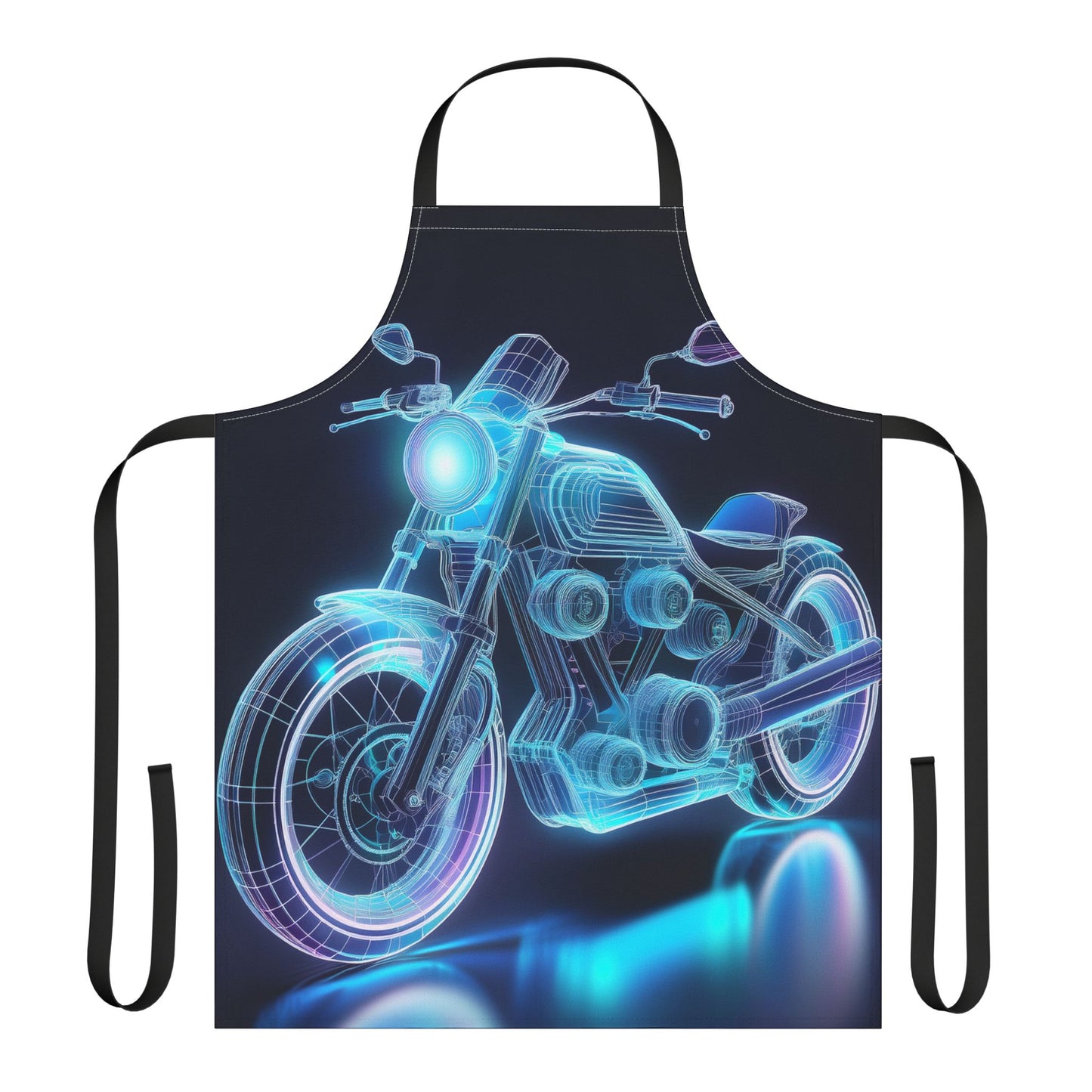 Laser Bike 100% Polyester Stain-resistant 31.5 x 25.6 Art Print Canvas Apron 3