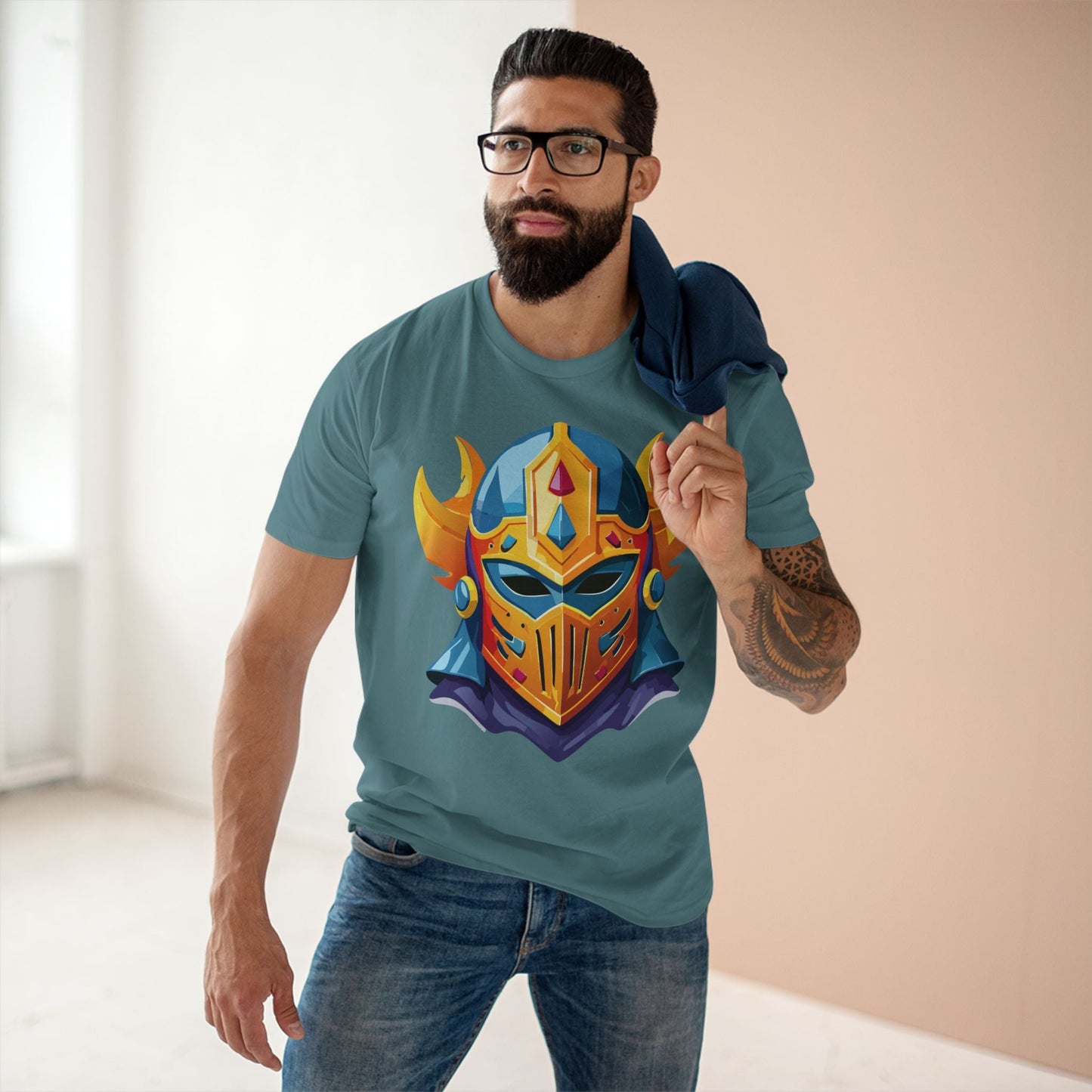 Mask Graphic Unisex 100 Cotton Staple Tee 15