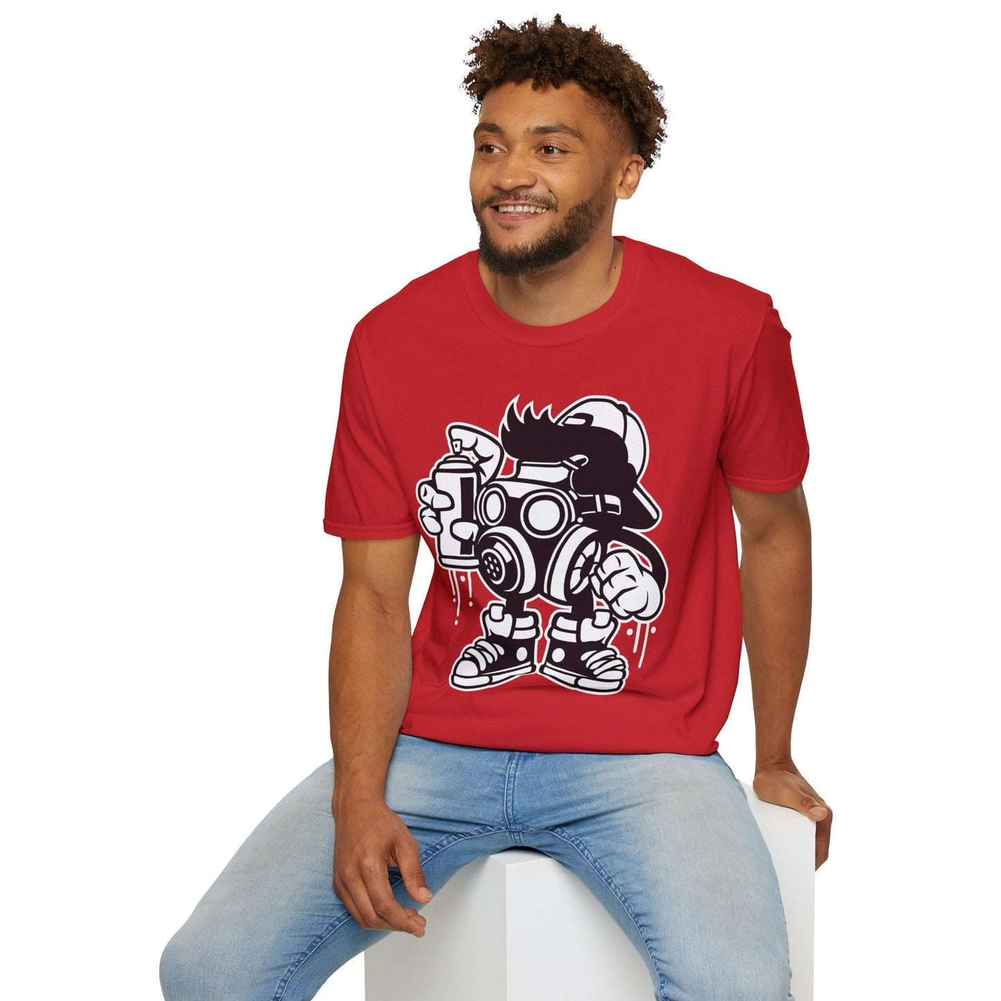 Cartoon T Shirt Unisex Animation Tee Funny Art Design Gildan Softstyle 64000 Ring Spun Cotton