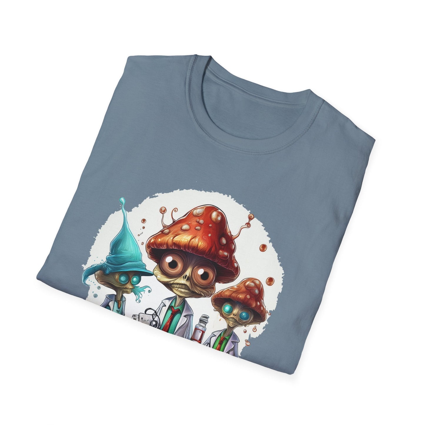 Mashroom Tee Shirt Unisex Funny Mashroom Design Cotton Tee Gildan Softstyle 64000