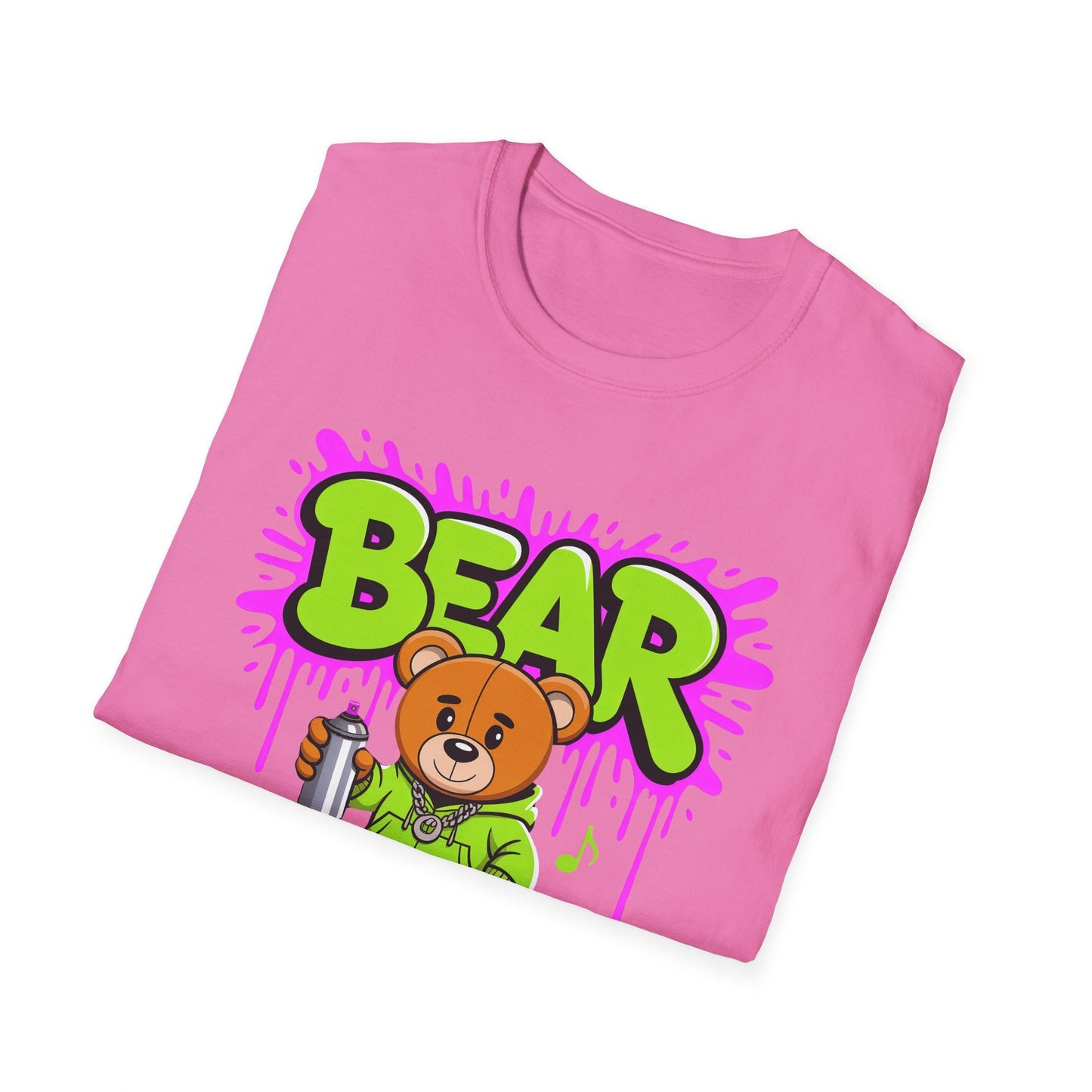 Unisex Cartoon T Shirt With Funny Animals Print Gildan Softstyle 64000 Tee Comfortable Everyday Wear